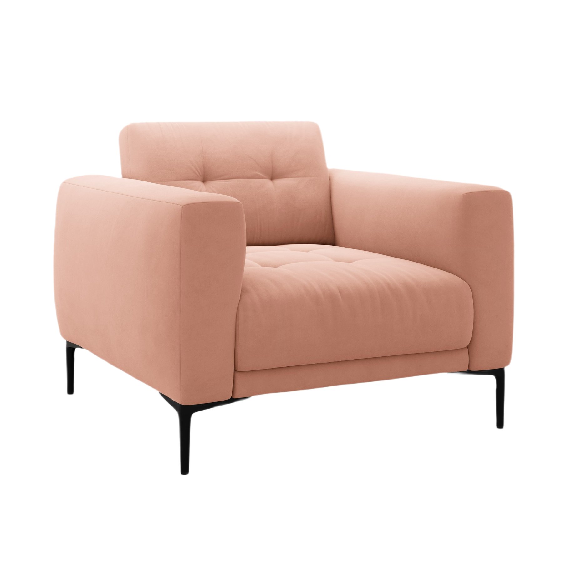 BEMY Pink Velvet Armchair