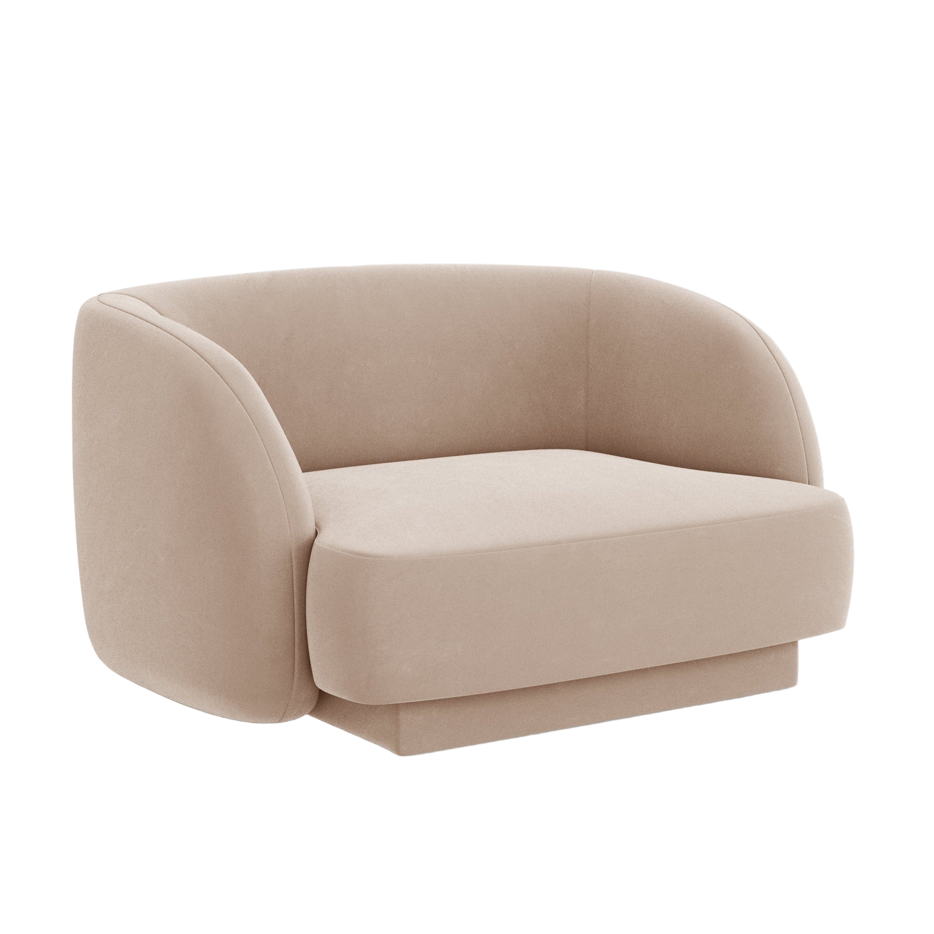 Fotel aksamitny MILEY cappuccino Micadoni Eye on Design