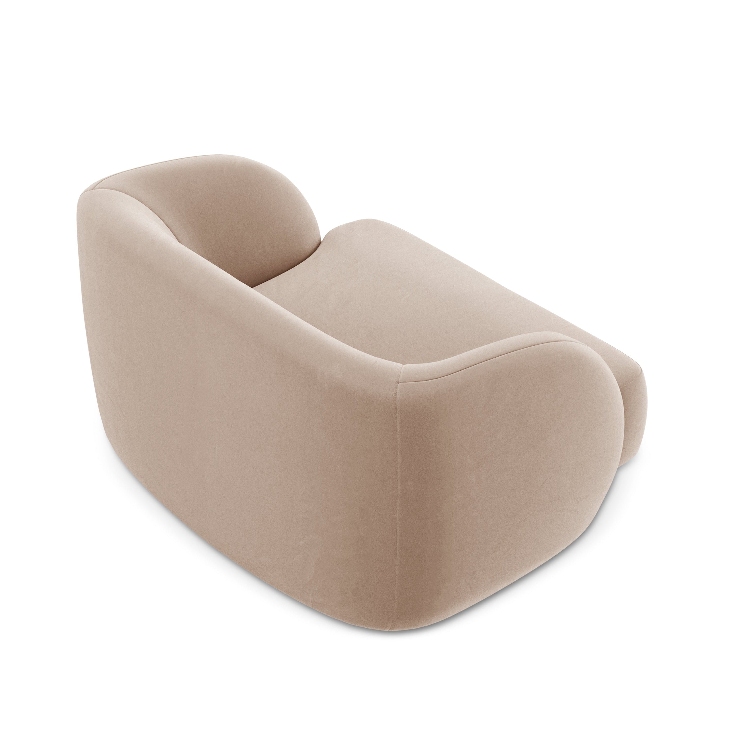 Fotel aksamitny MILEY cappuccino Micadoni Eye on Design