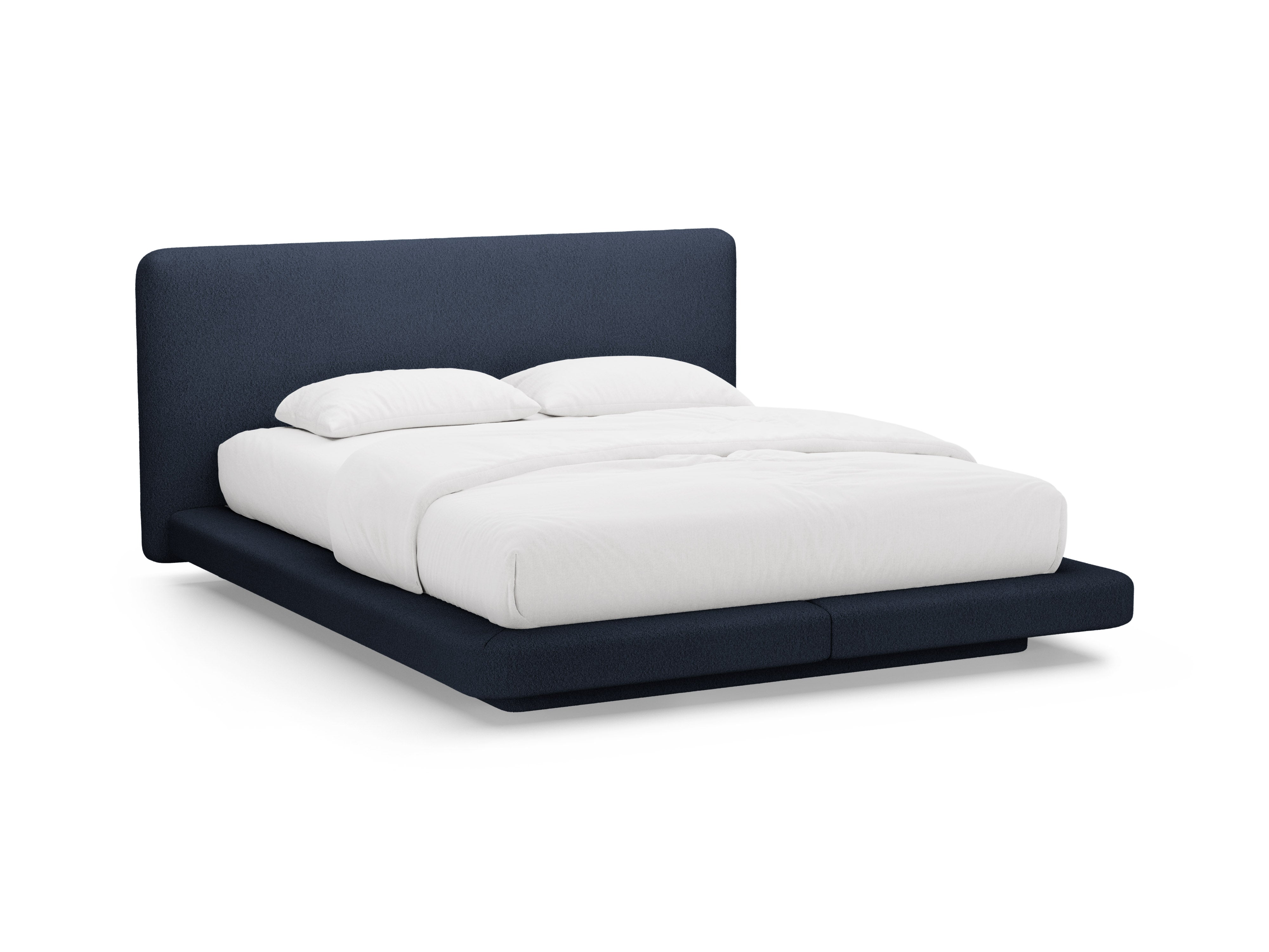 LINEA Bed Dark Blue Boucle