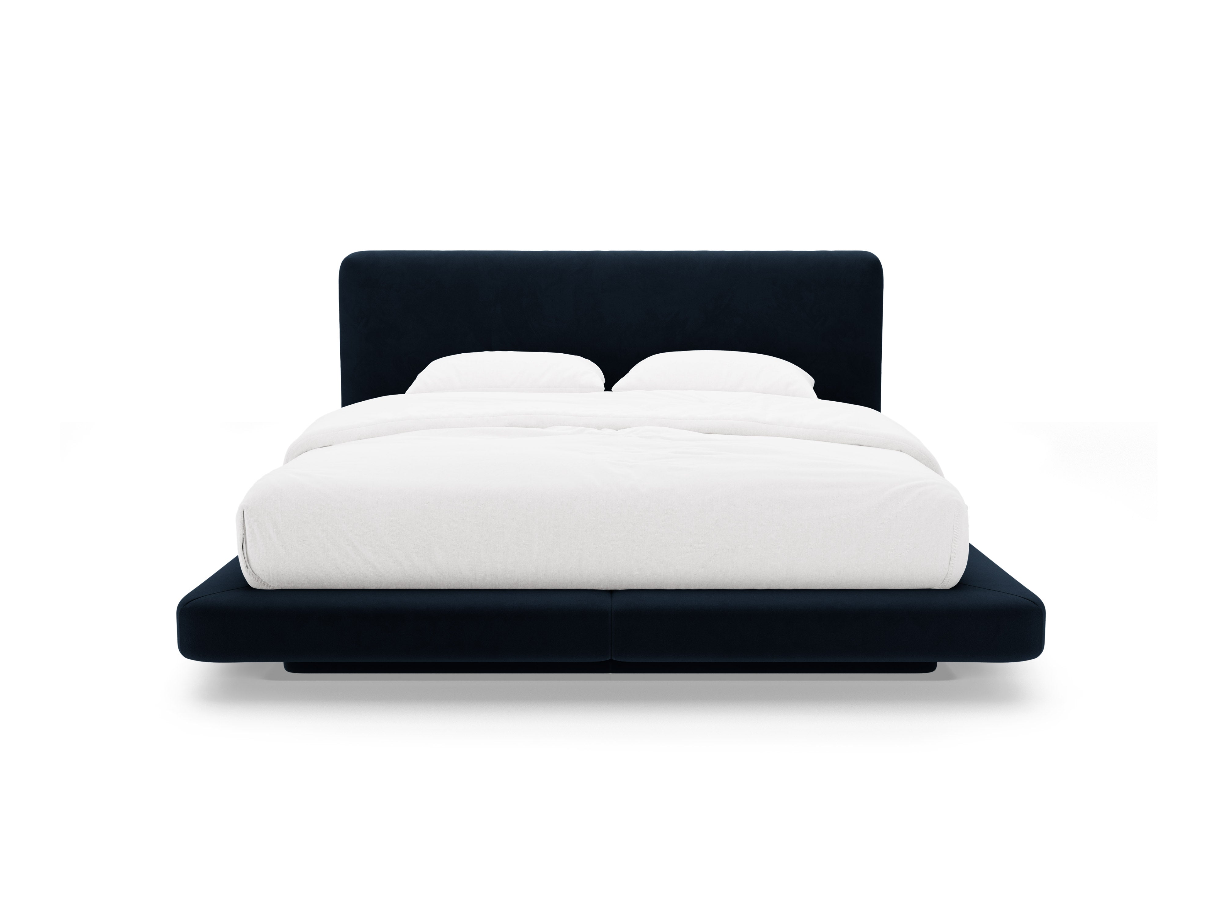 Velvet bed LINEA marineblauw