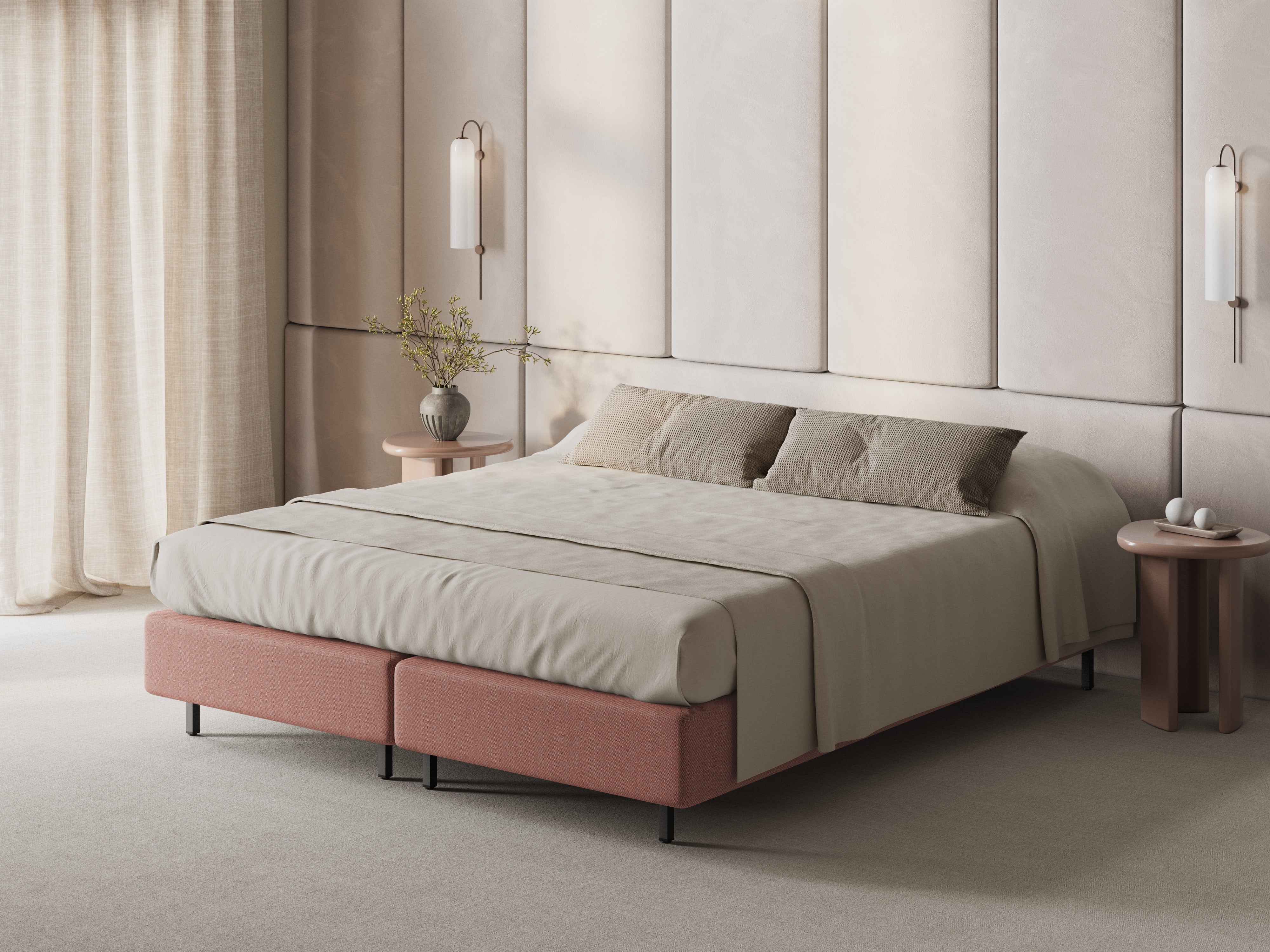 Bed WHALE rood