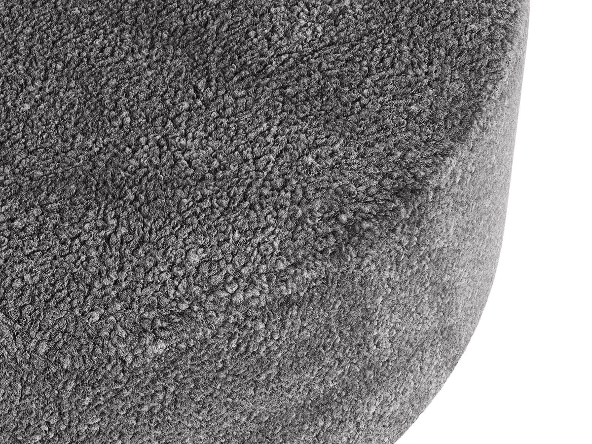 Ławka DIA jasnoszary puszysty boucle – ujęcie 4