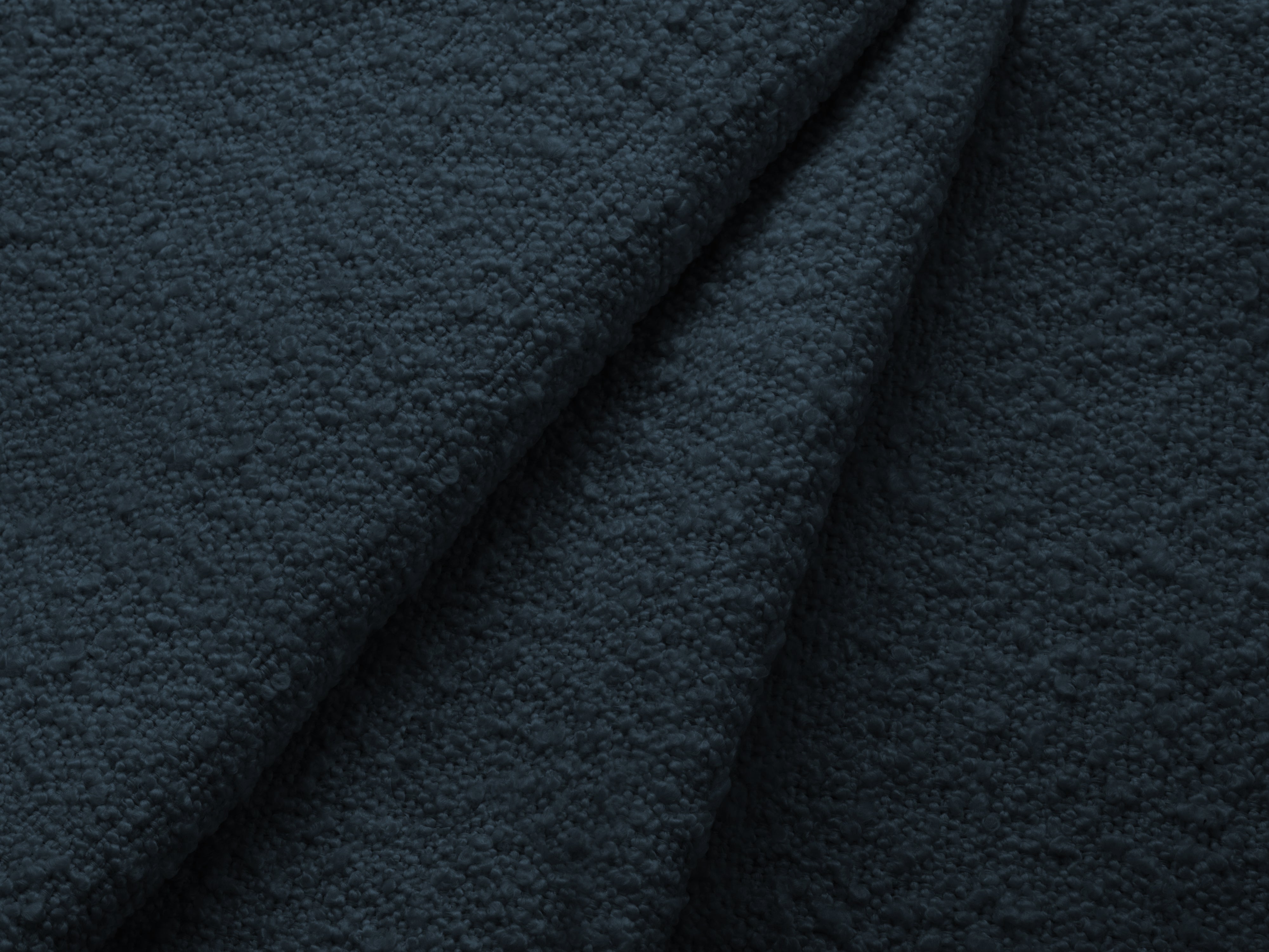 Bed met opbergruimte LUPINE donkerblauwe boucle
