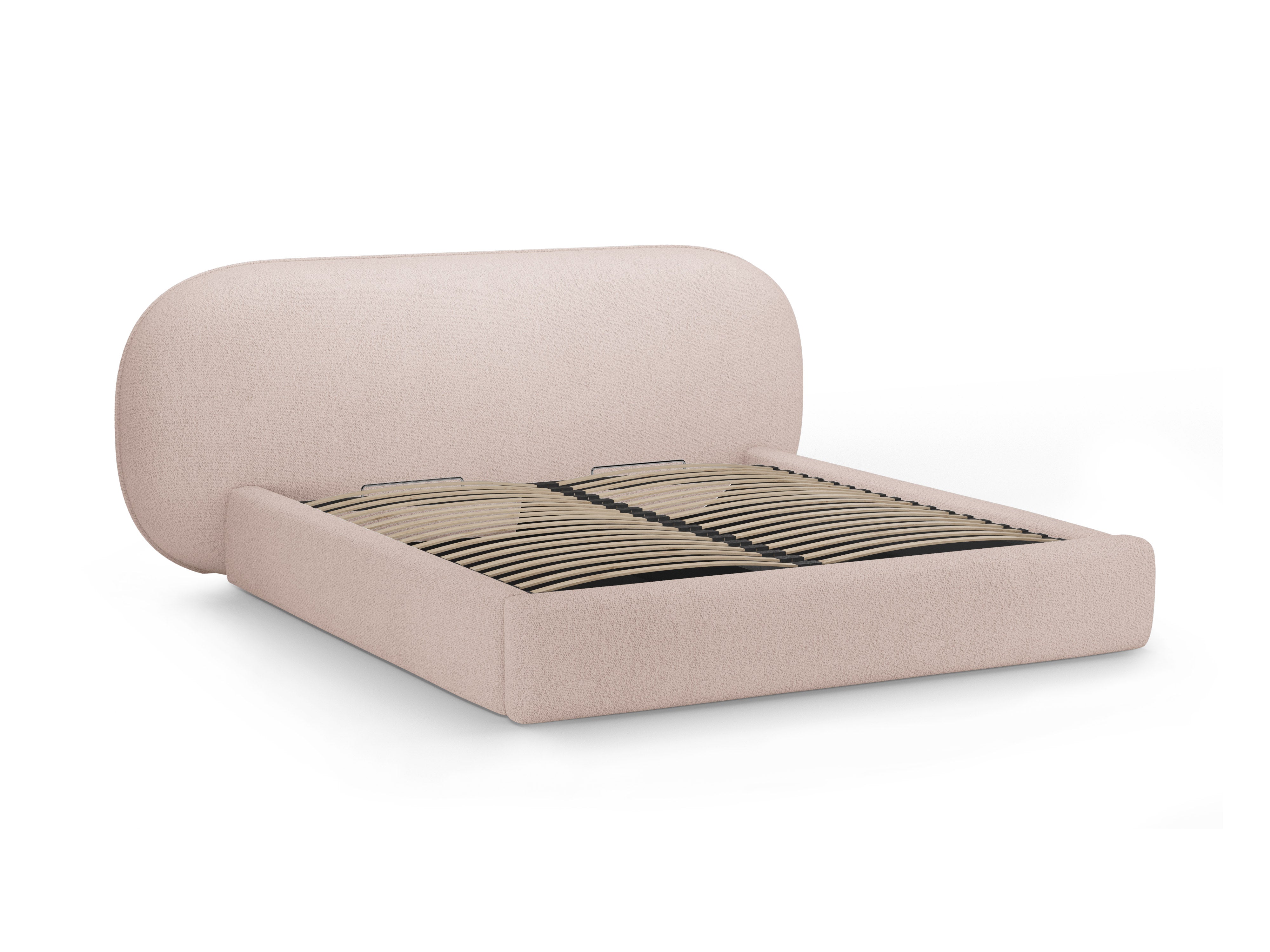 OVALO bed roze boucle