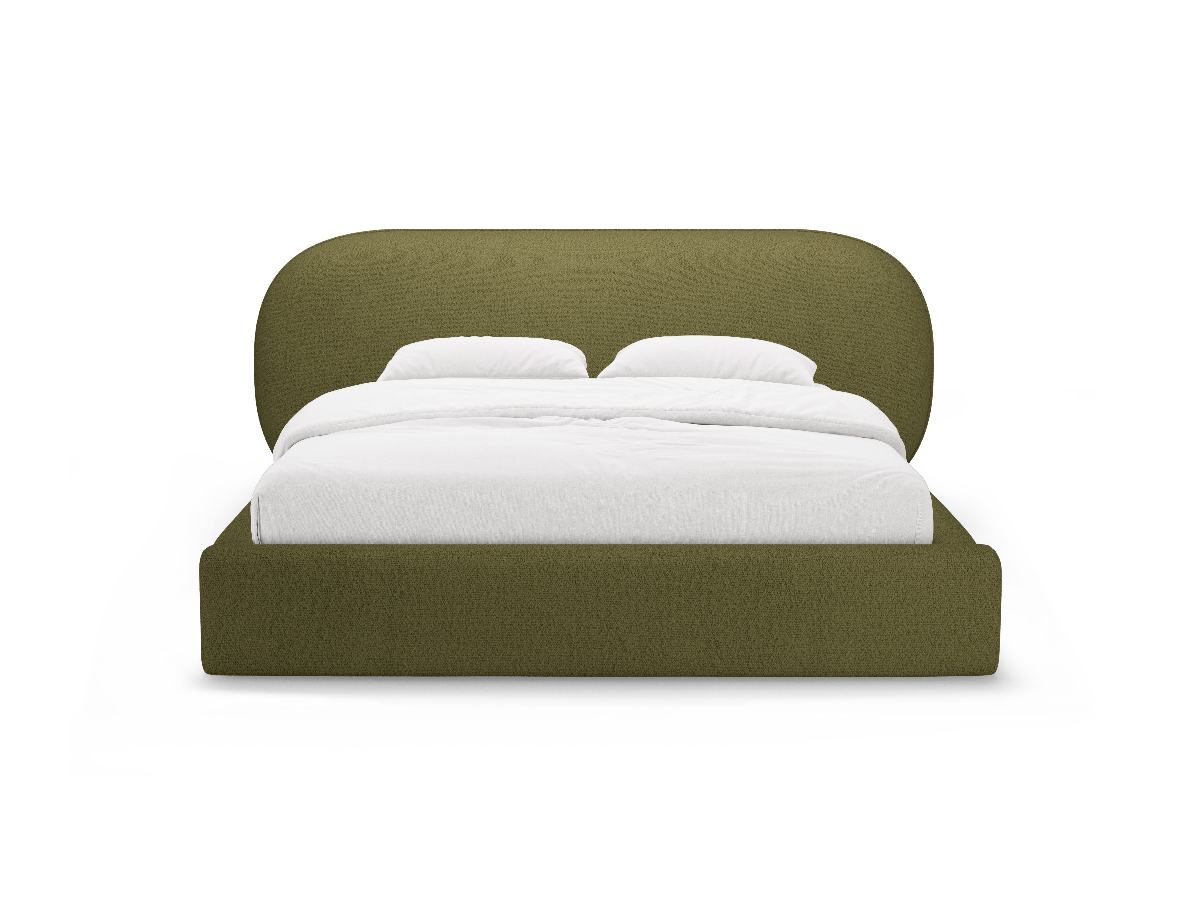 Oliwkowy boucle OVALO bed