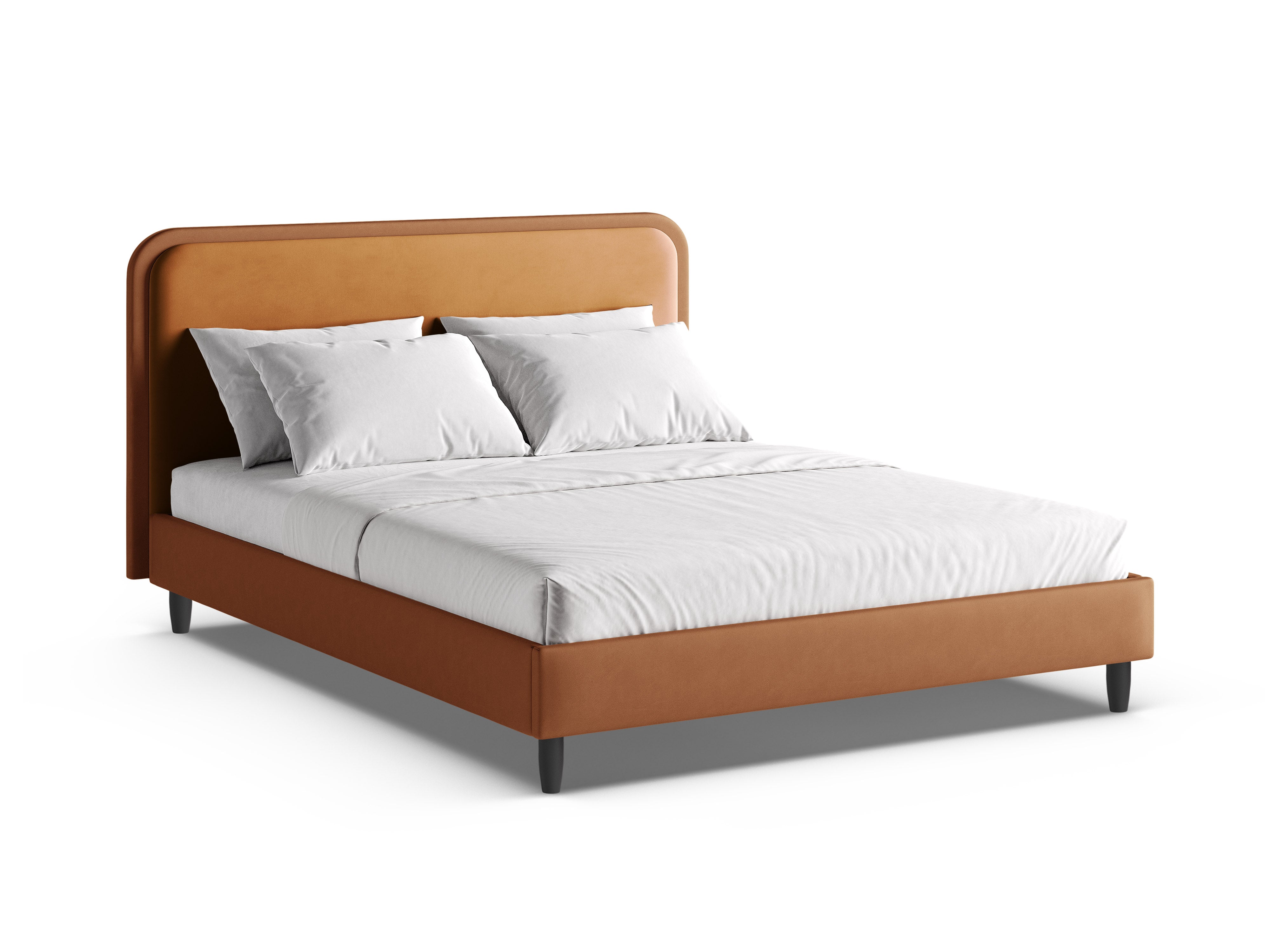 AVELINE Velvet Bed Orange