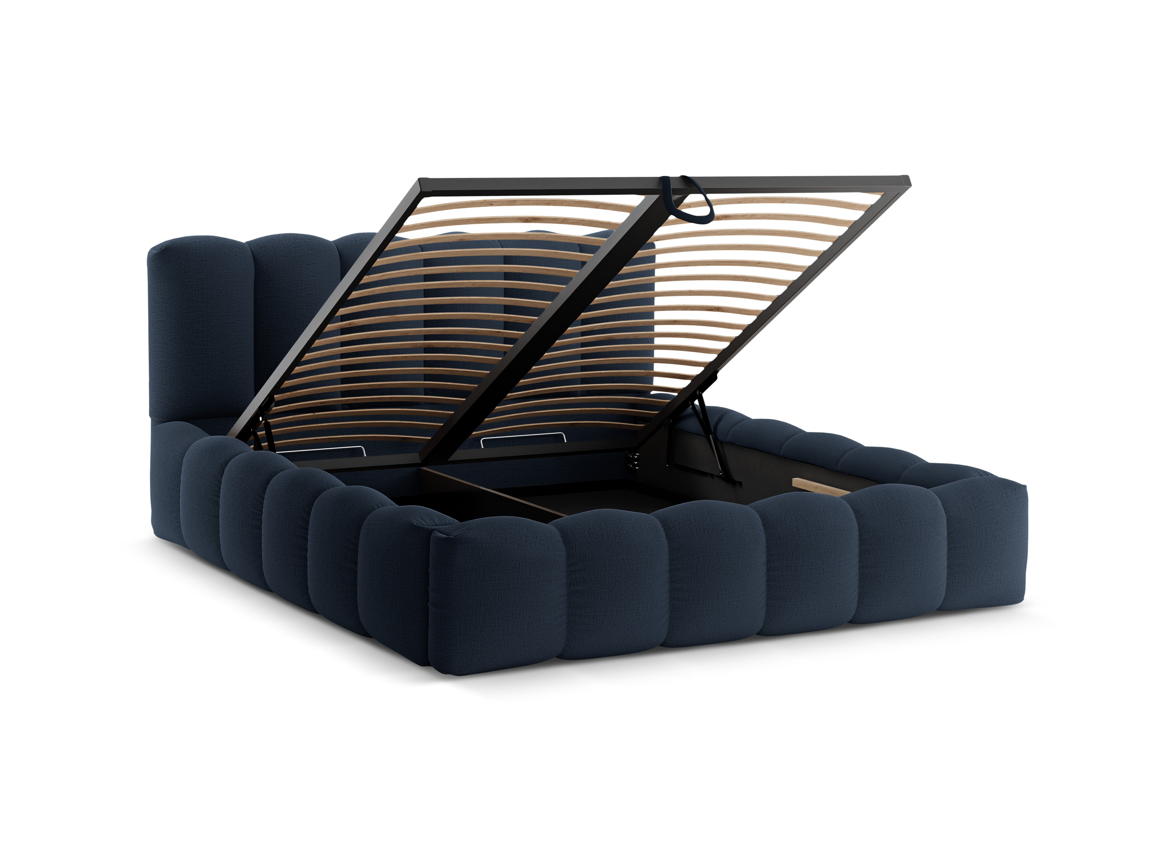 Bed met opbergruimte LUPINE koninklijk blauw