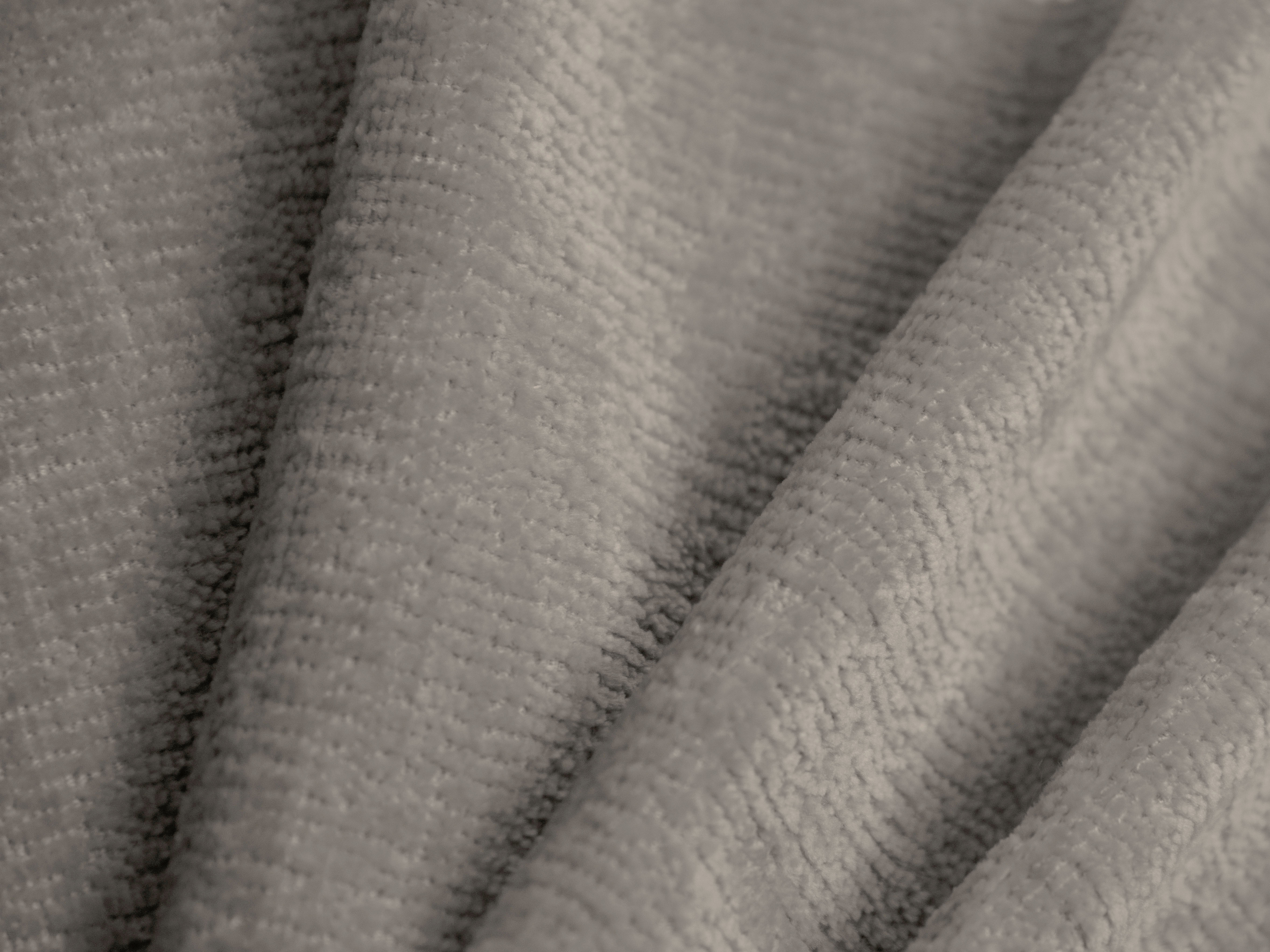Beige OVALO bed van chenille