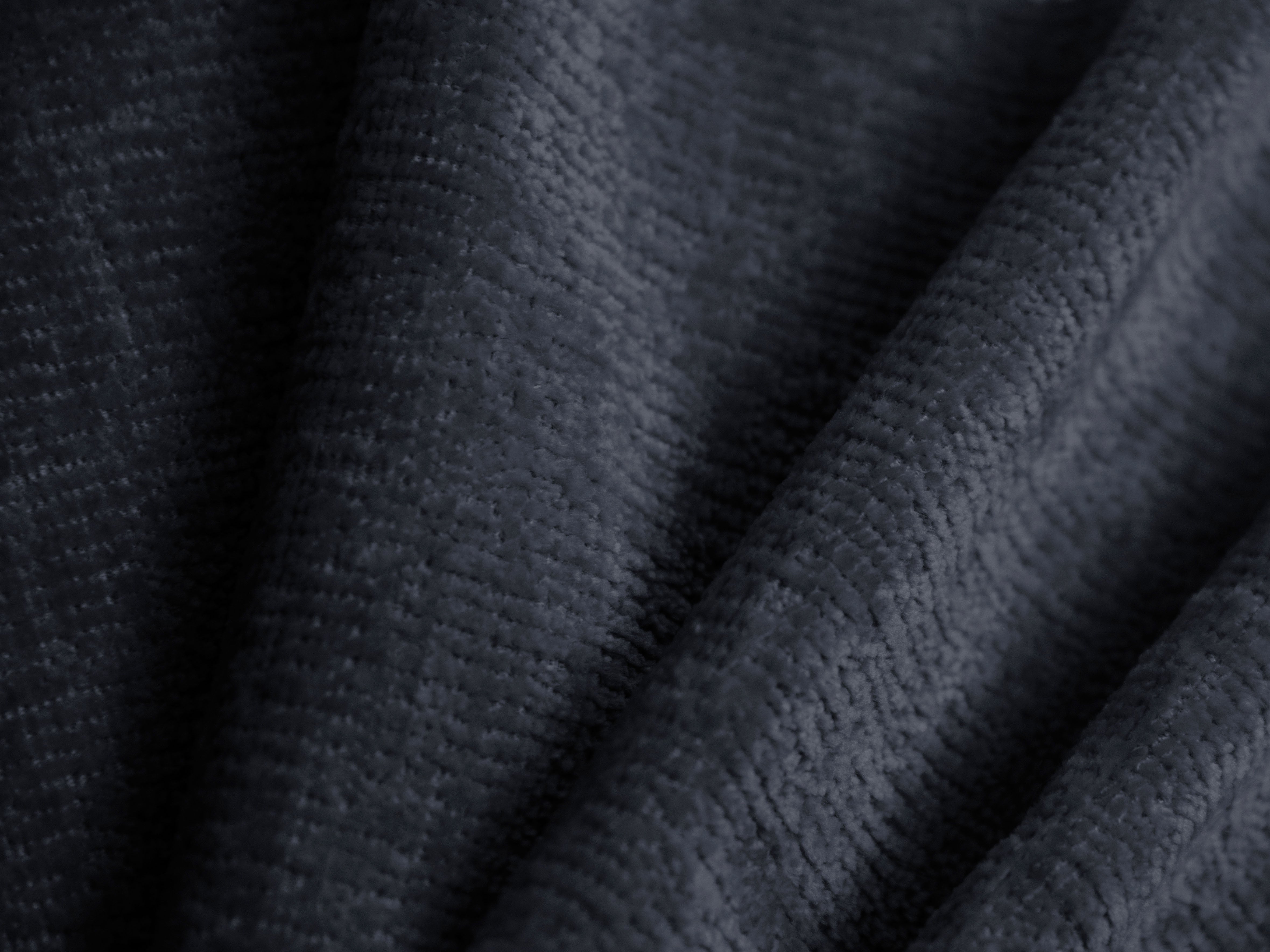 Bett OVALO dunkelblaues Chenille