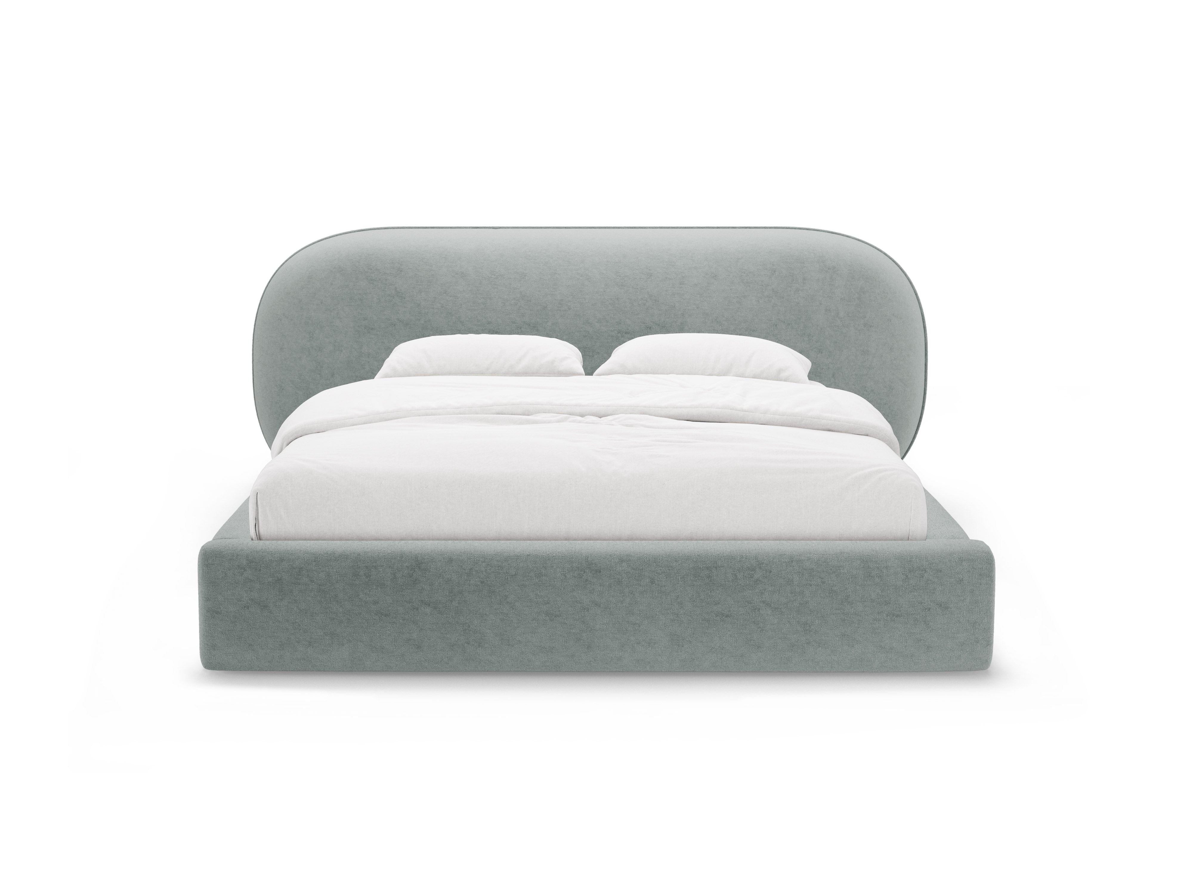 OVALO bed light blue chenille