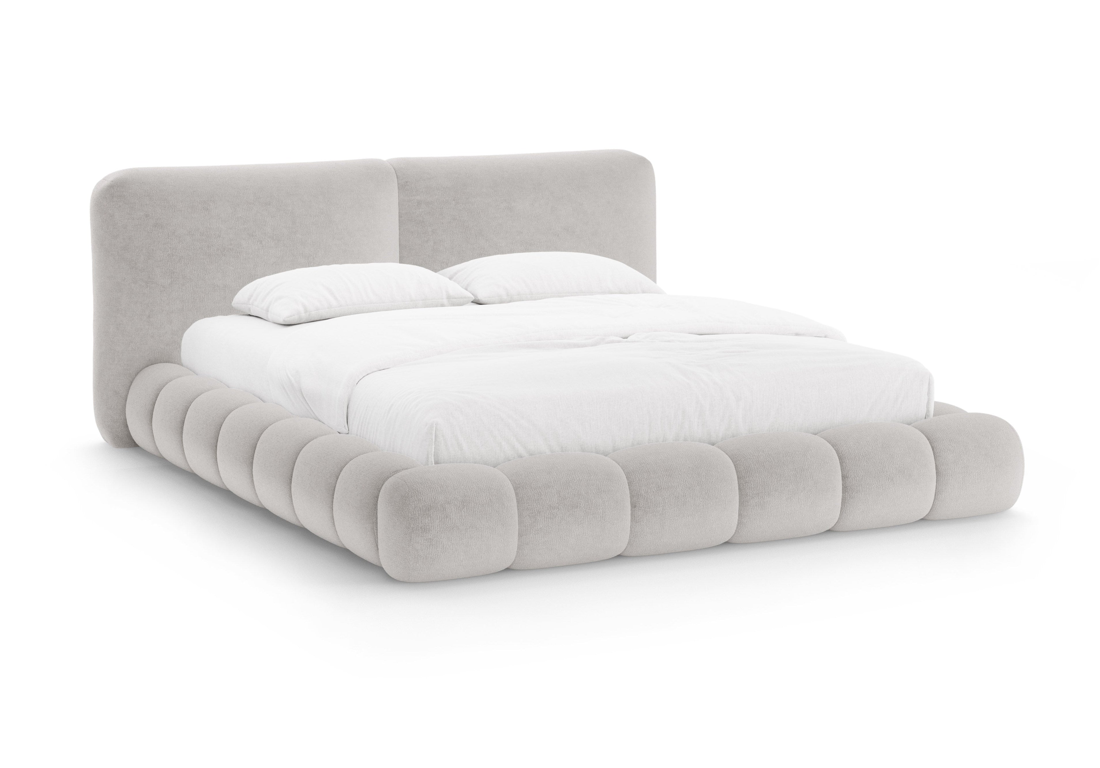 Bed SOLANGE beige chenille