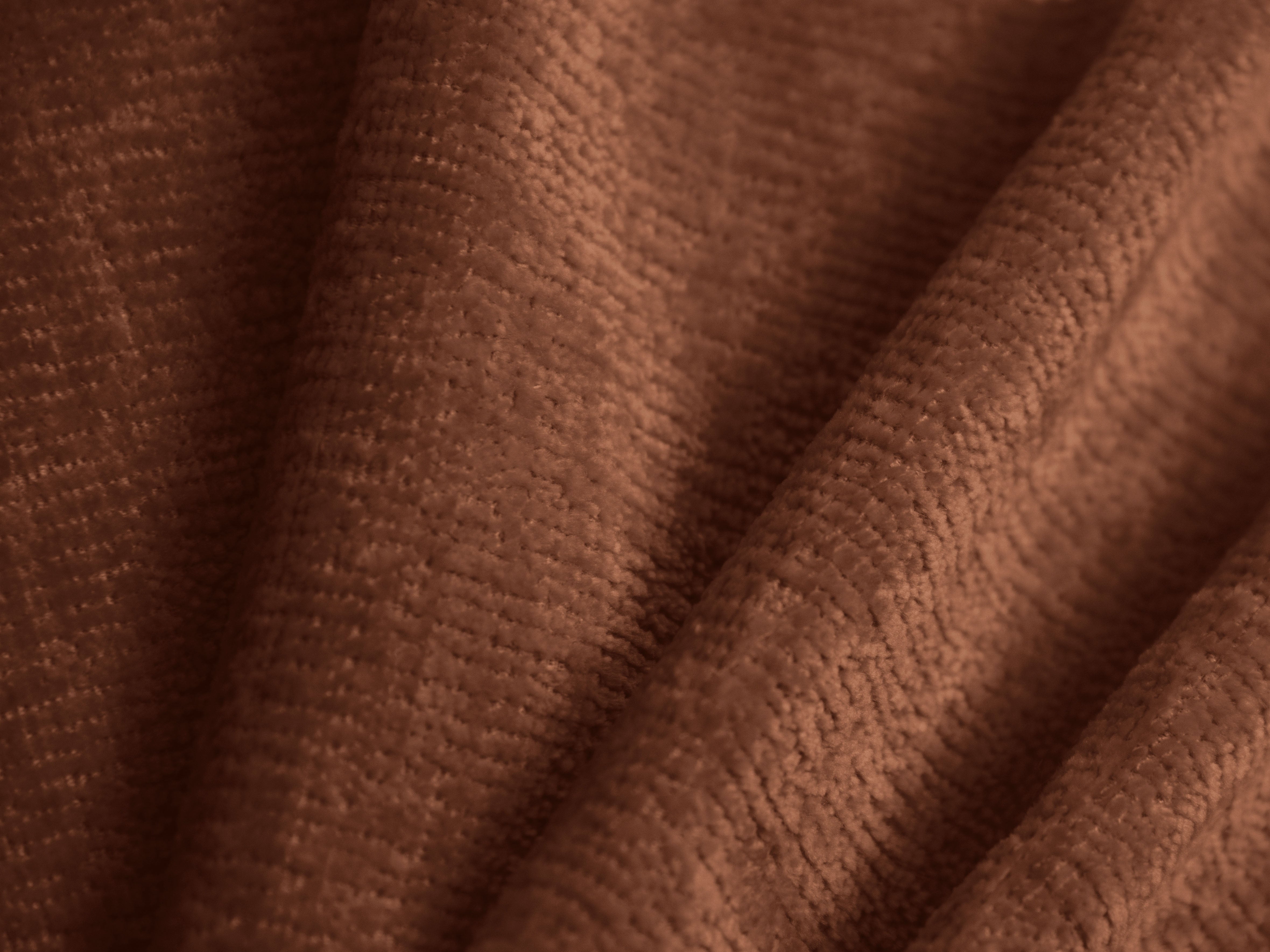 Bed SOLANGE terracotta chenille