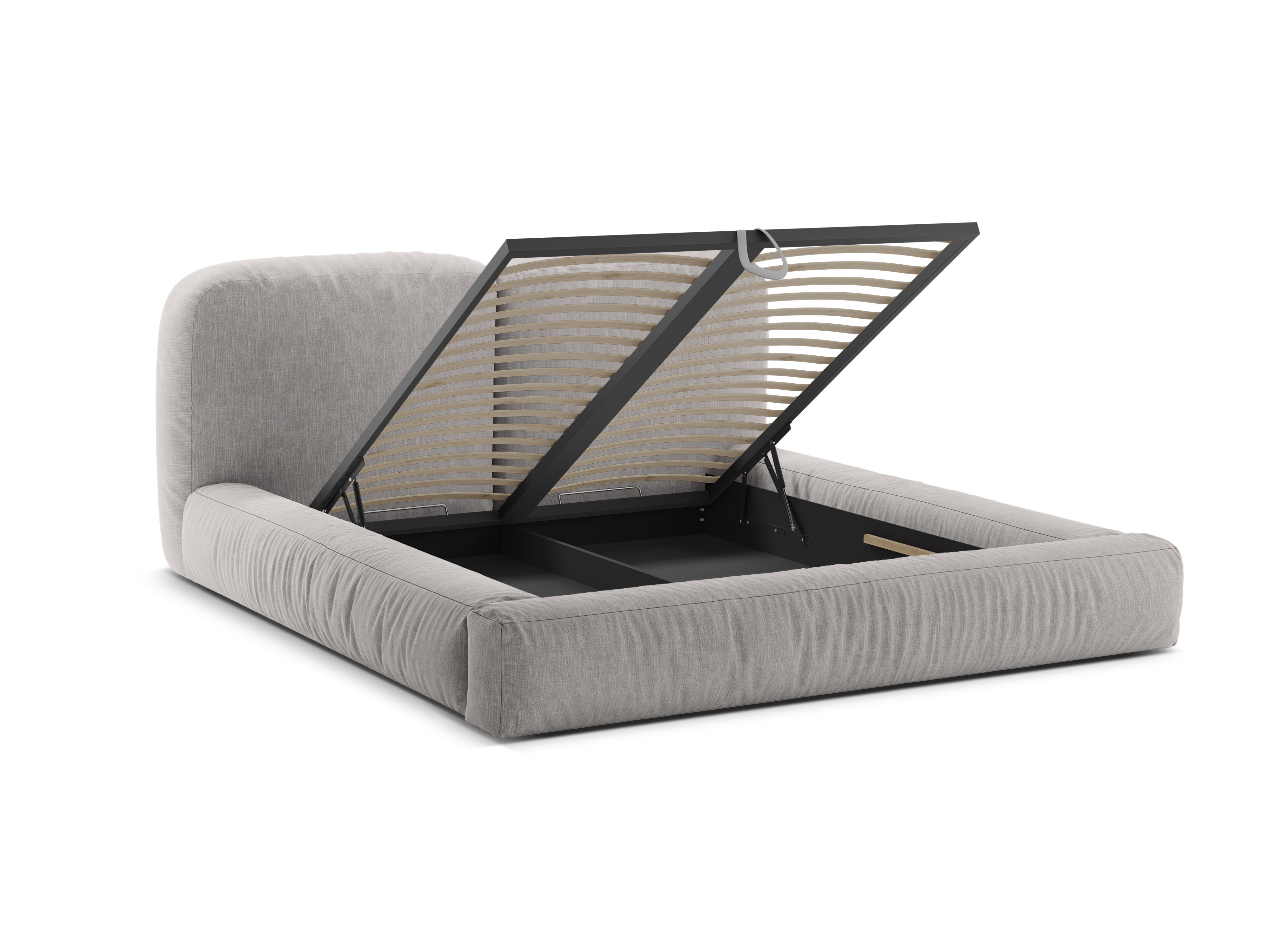 Bed MARTINA lichtgrijs