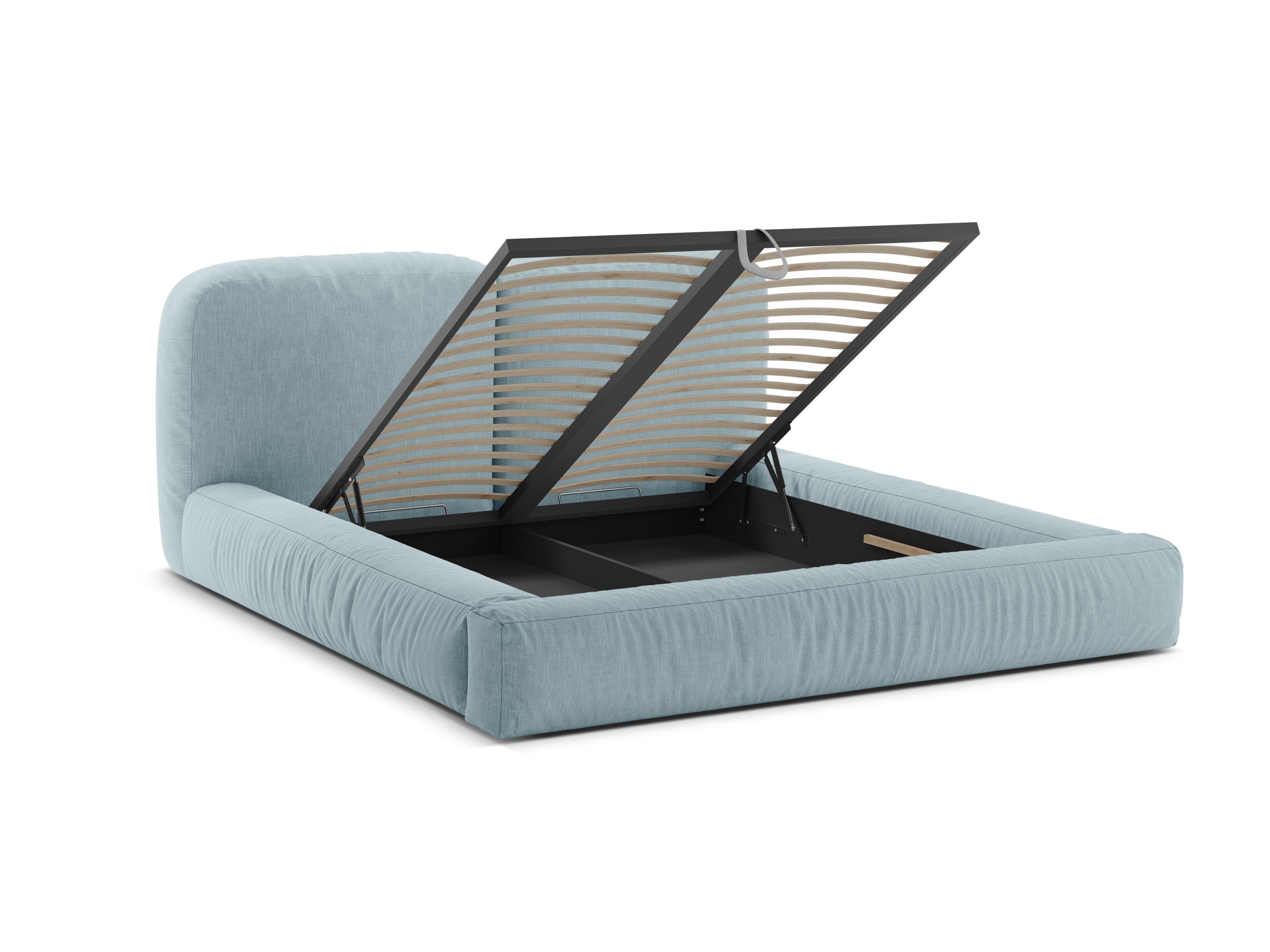Bett MARTINA satinblau