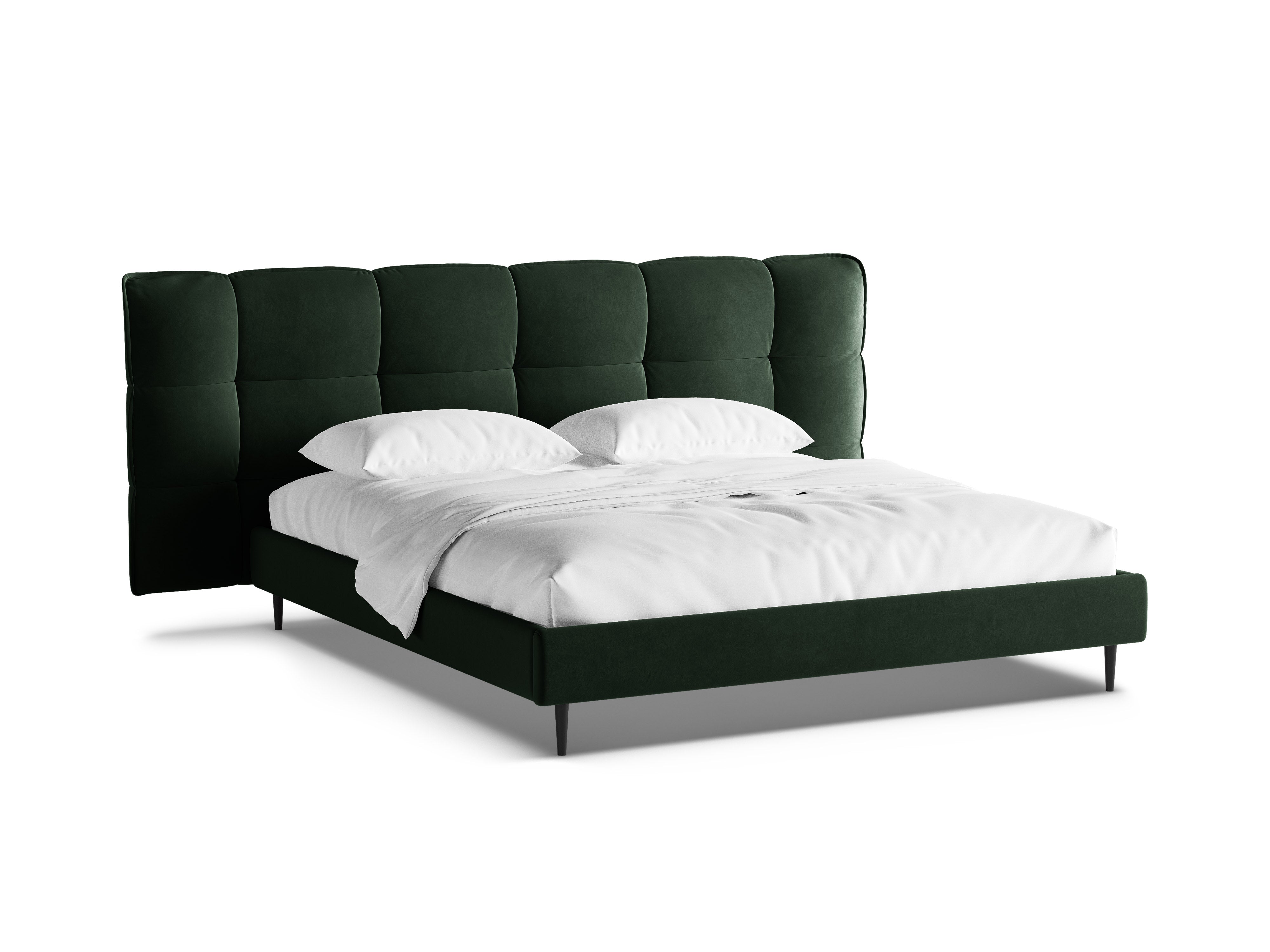 Velvet bed ERIC donkergroen