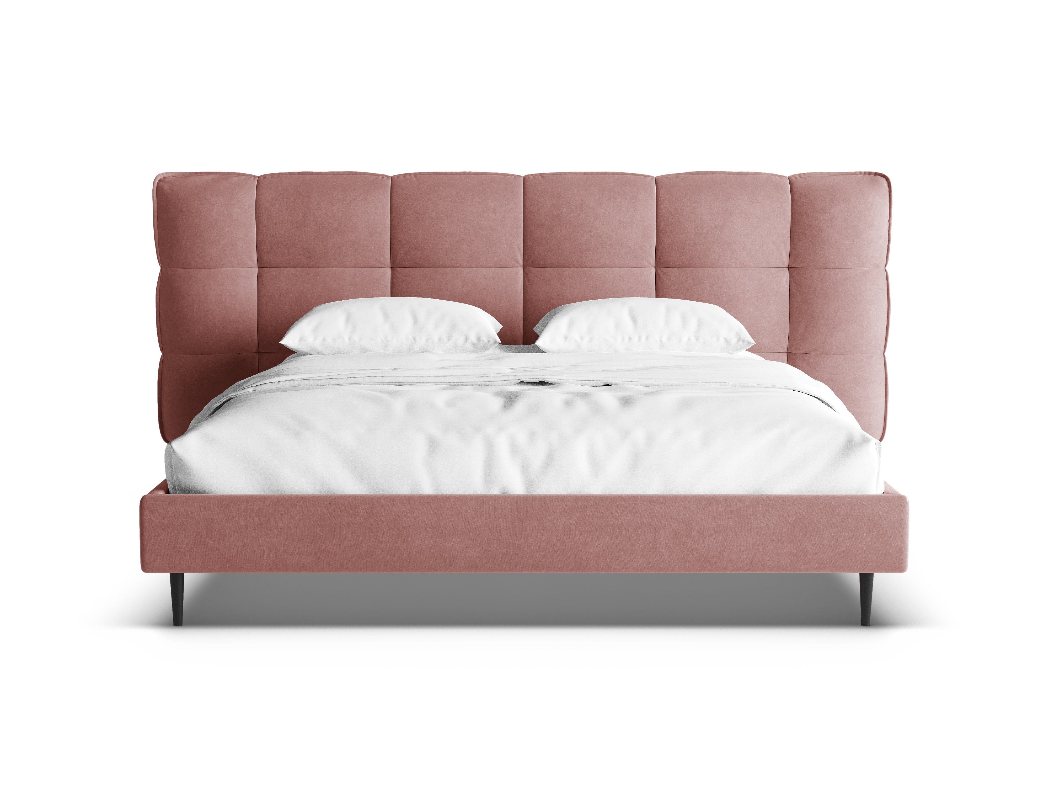 Fluwelen bed ERIC roze flamingo