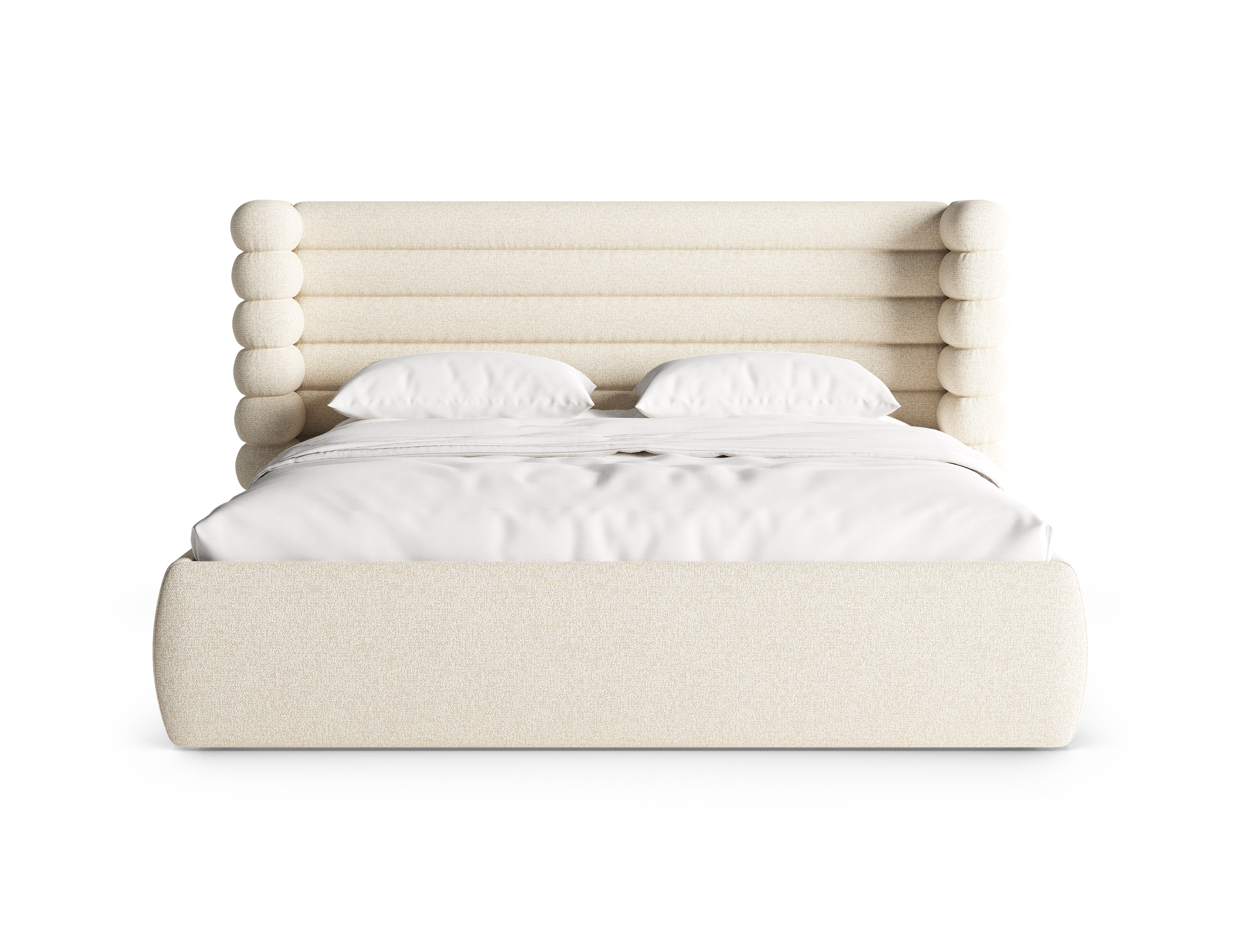 Bett MOUNT hellbeige Melange
