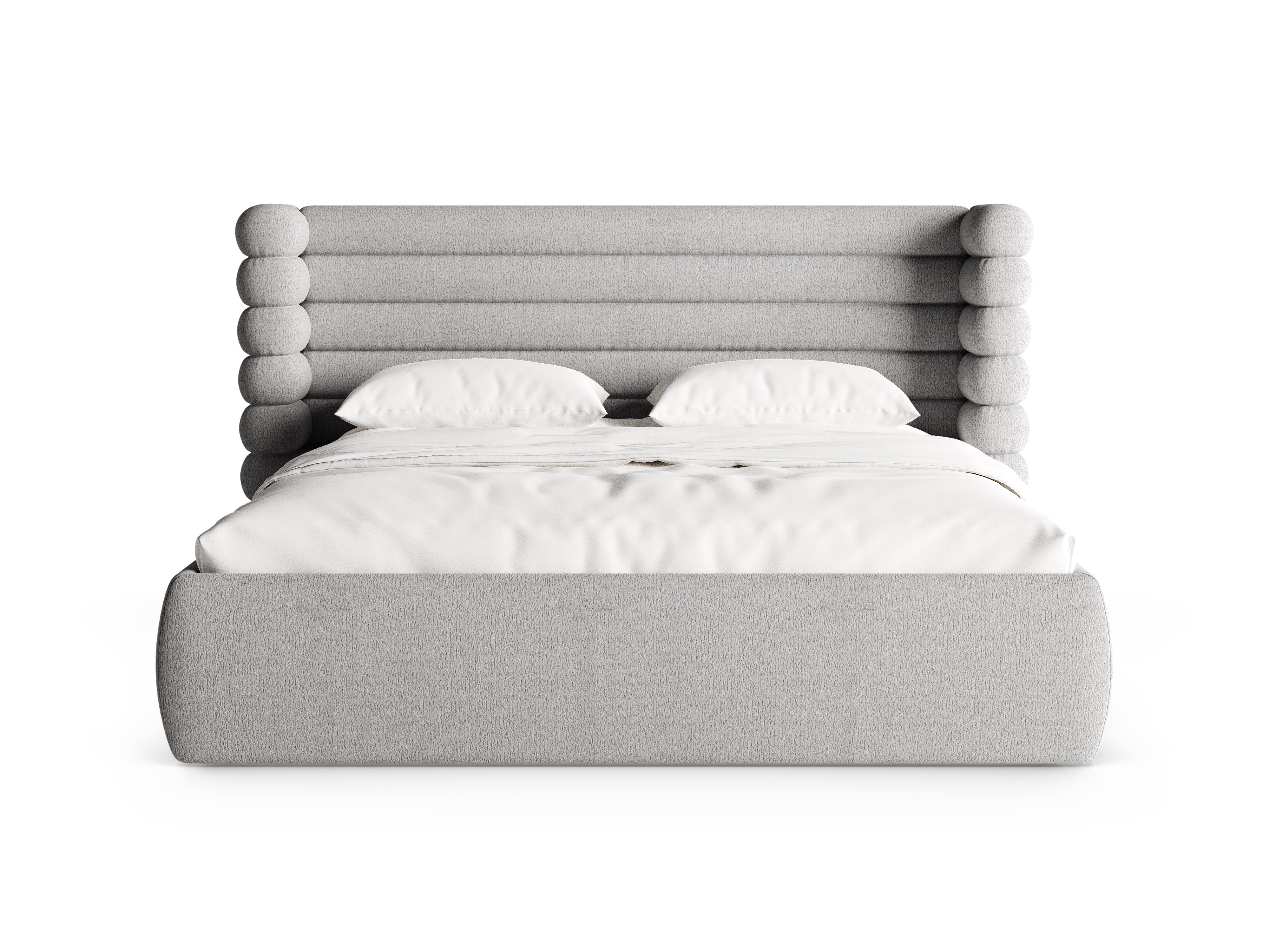 MOUNT Bed in Gray Boucle