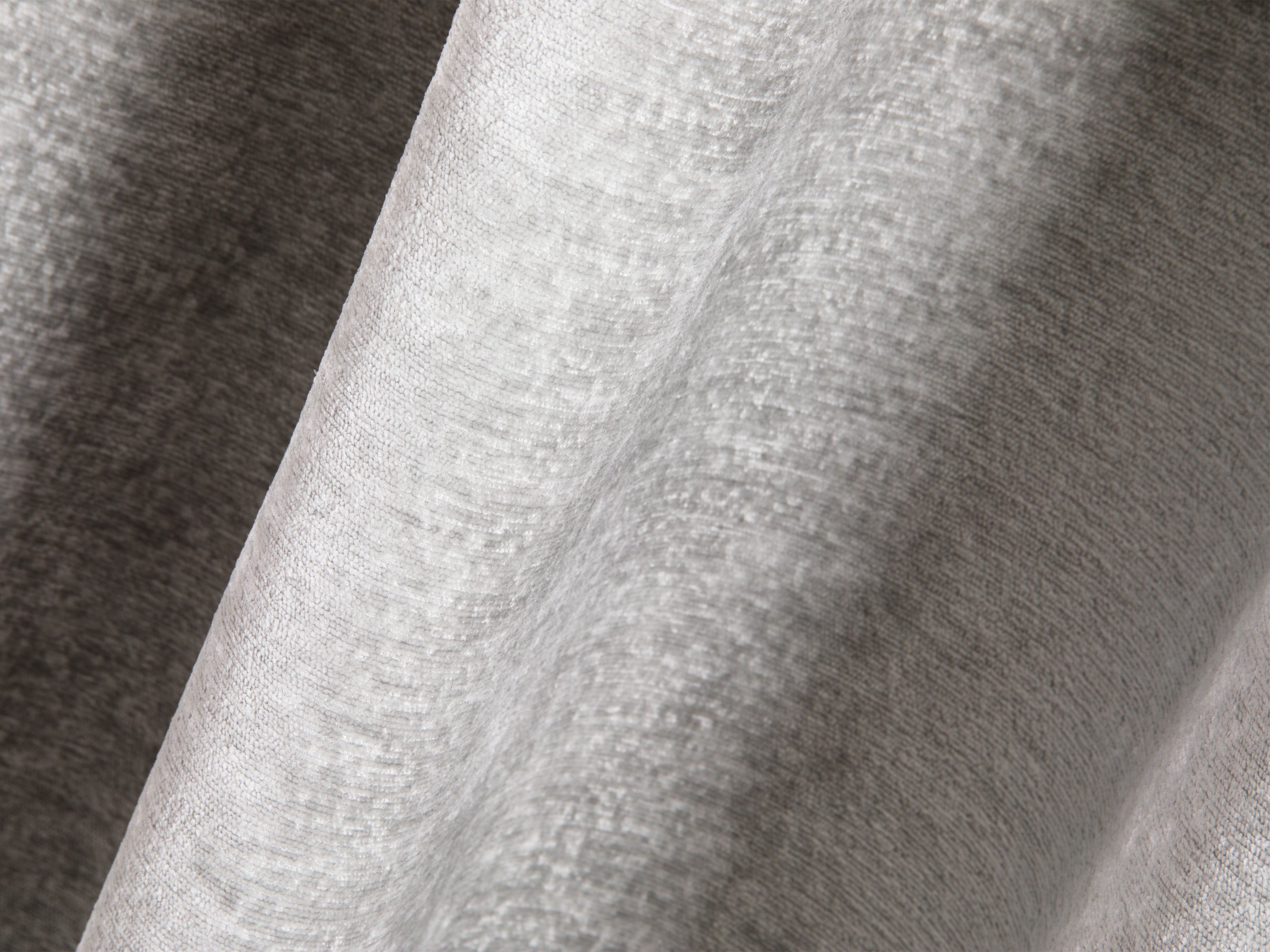 Bed met opbergruimte LUPINE zilver iriserend chenille