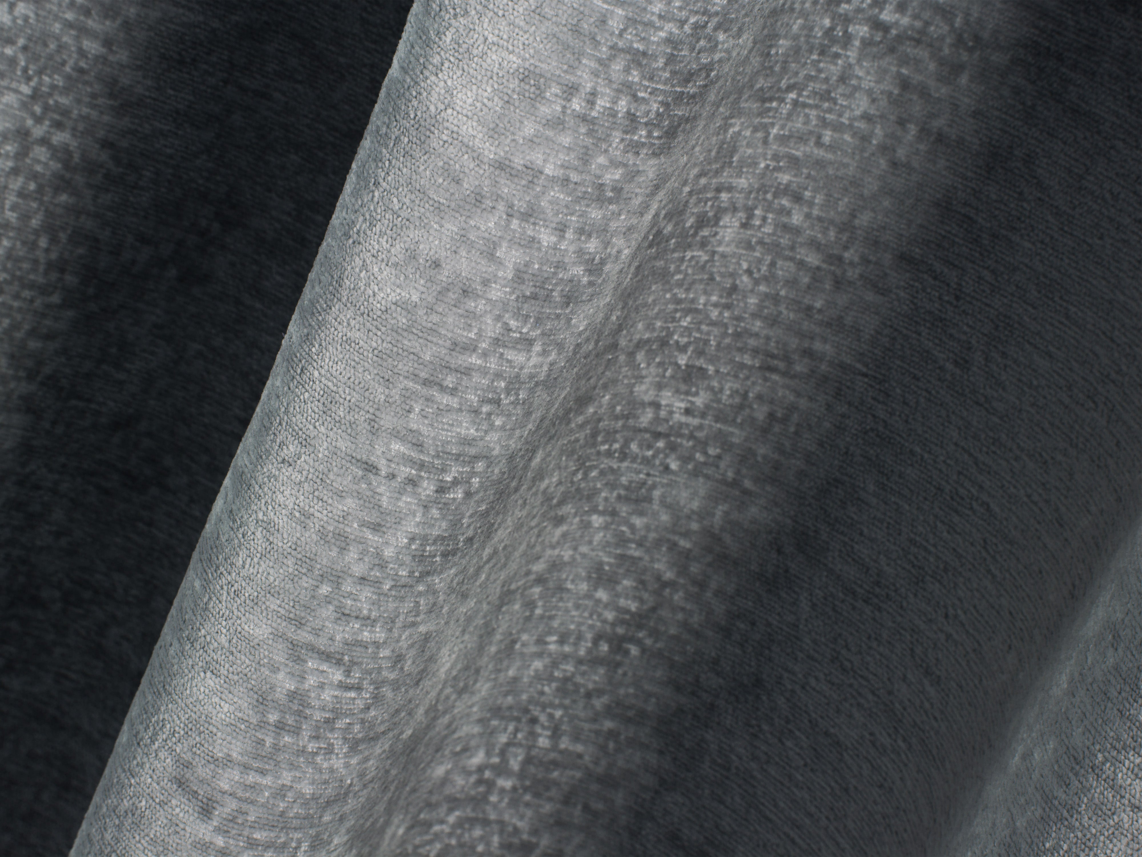 Bed met opbergruimte LUPINE platina iriserend chenille
