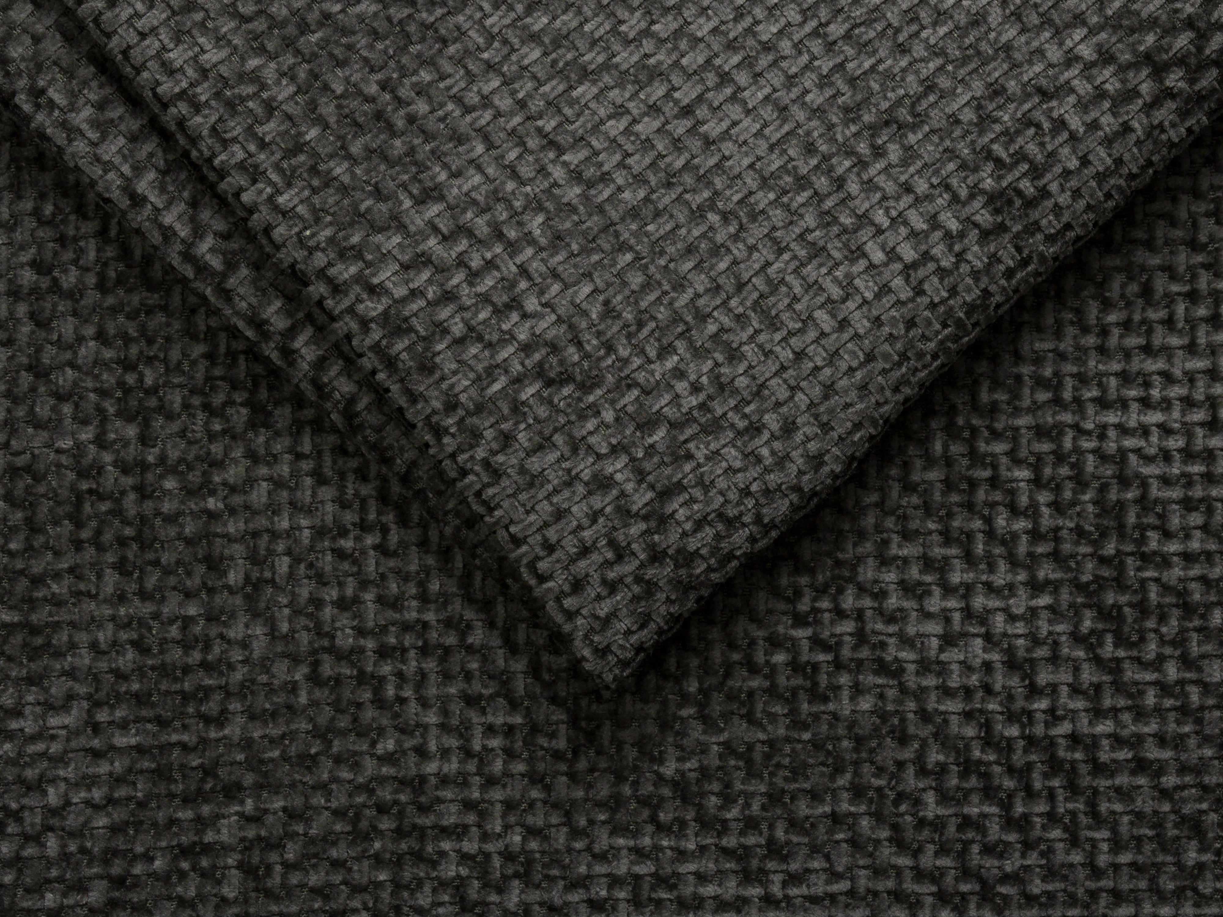 BELLIS bed met opbergruimte voor beddengoed in donkergrijze chenille