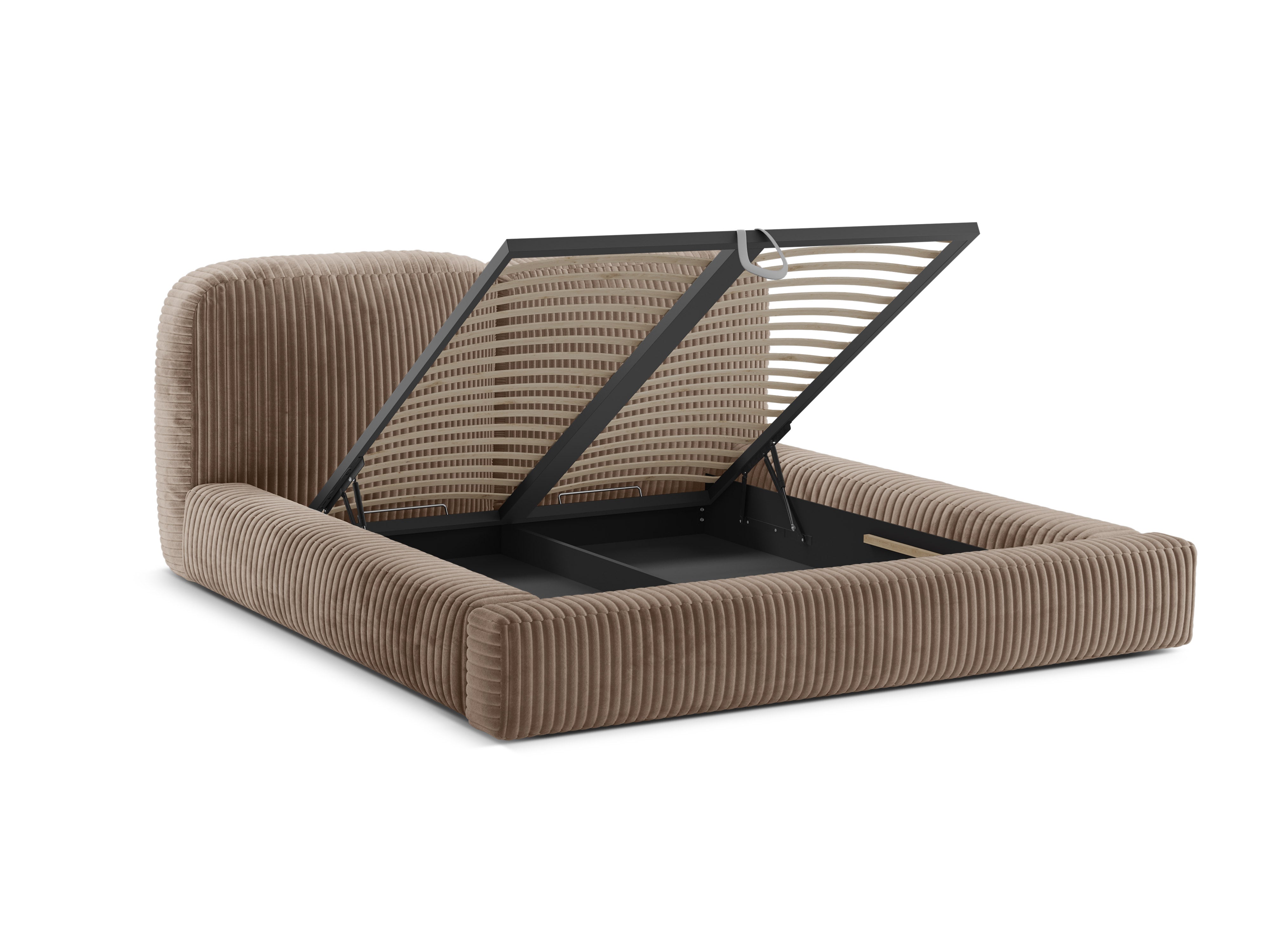 Bett MARTINA beige Cord