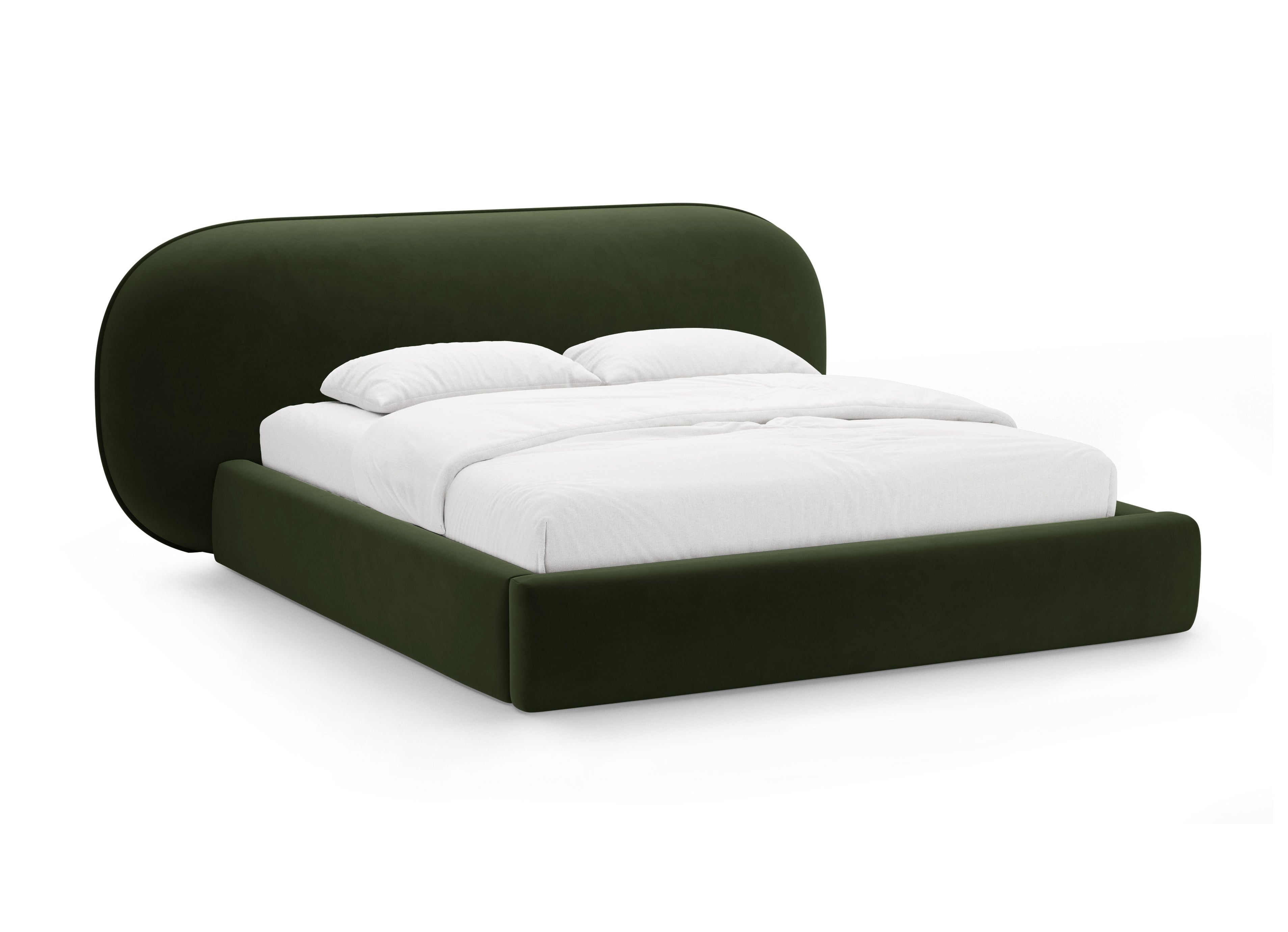 Samtbett OVALO militärgrün
