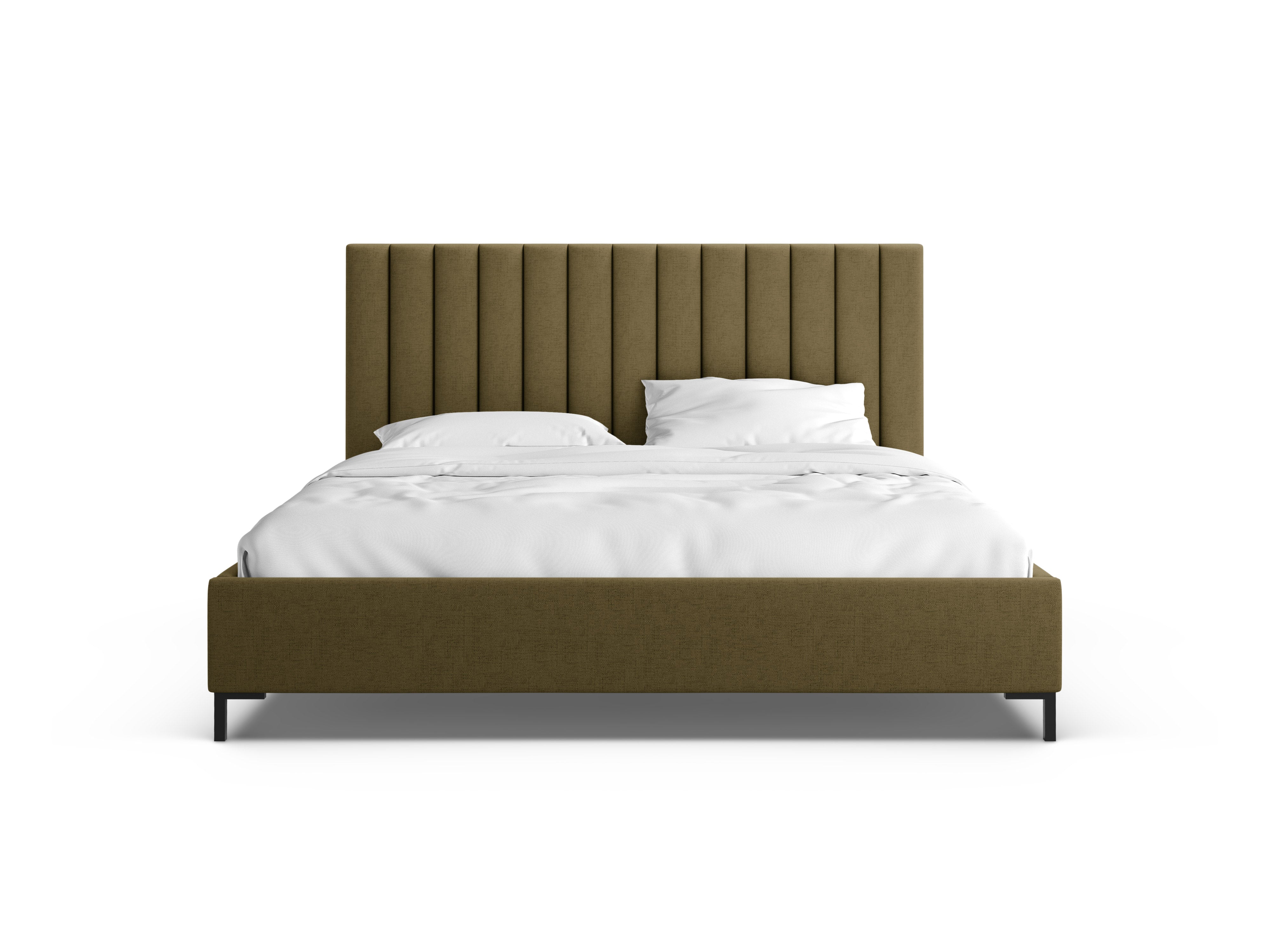 Bed met opbergruimte voor beddengoed ALLISON groen