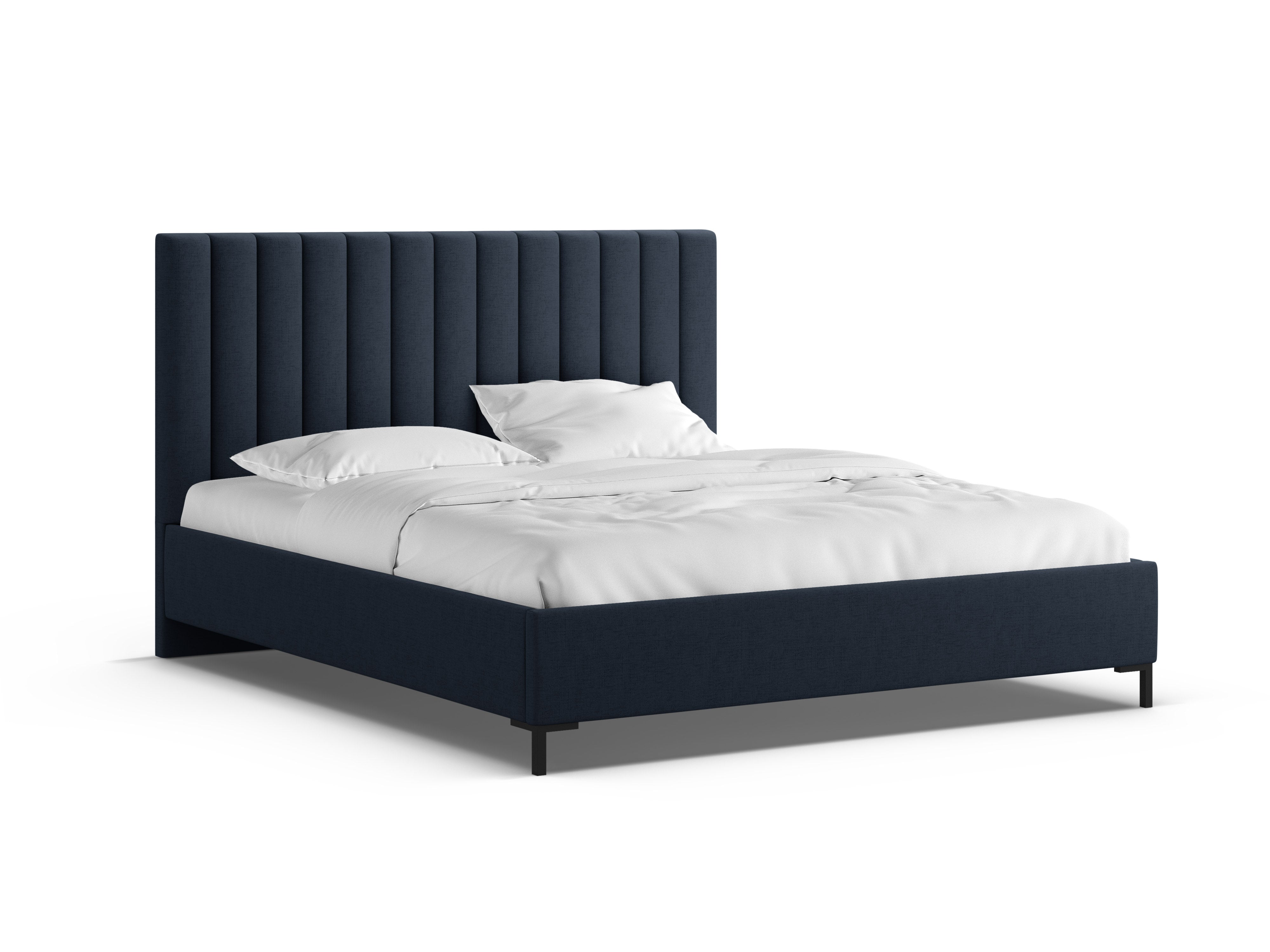 Bed met opbergruimte voor beddengoed ALLISON koninklijk blauw