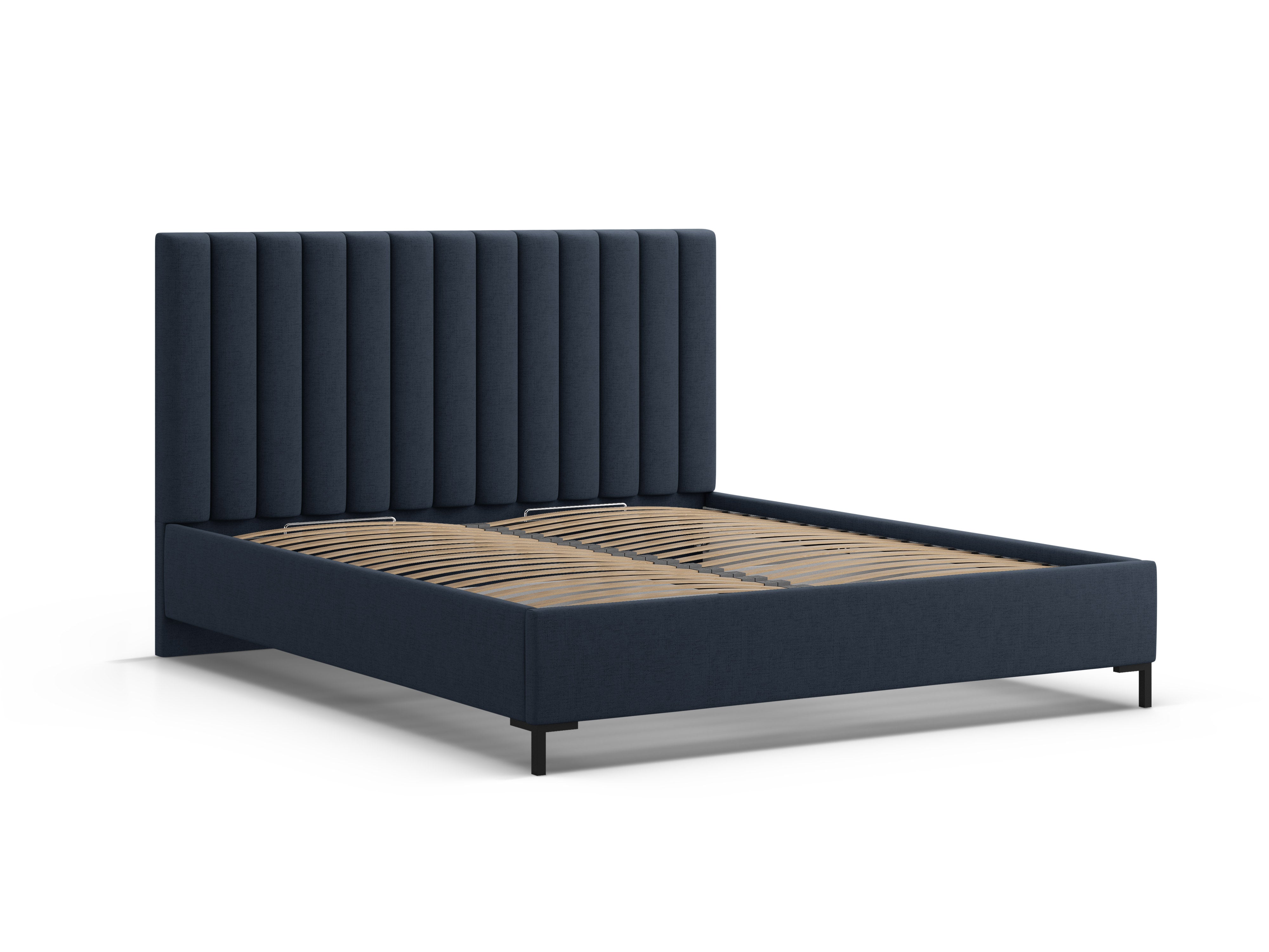 Bed met opbergruimte voor beddengoed ALLISON koninklijk blauw