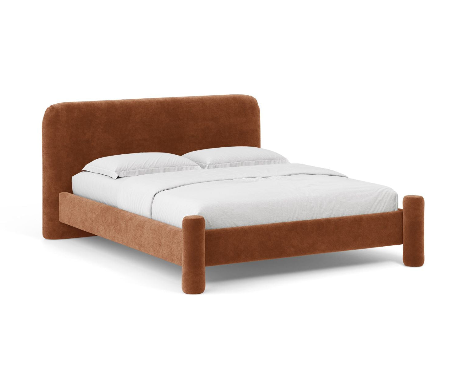 Bed VERA baksteen chenille