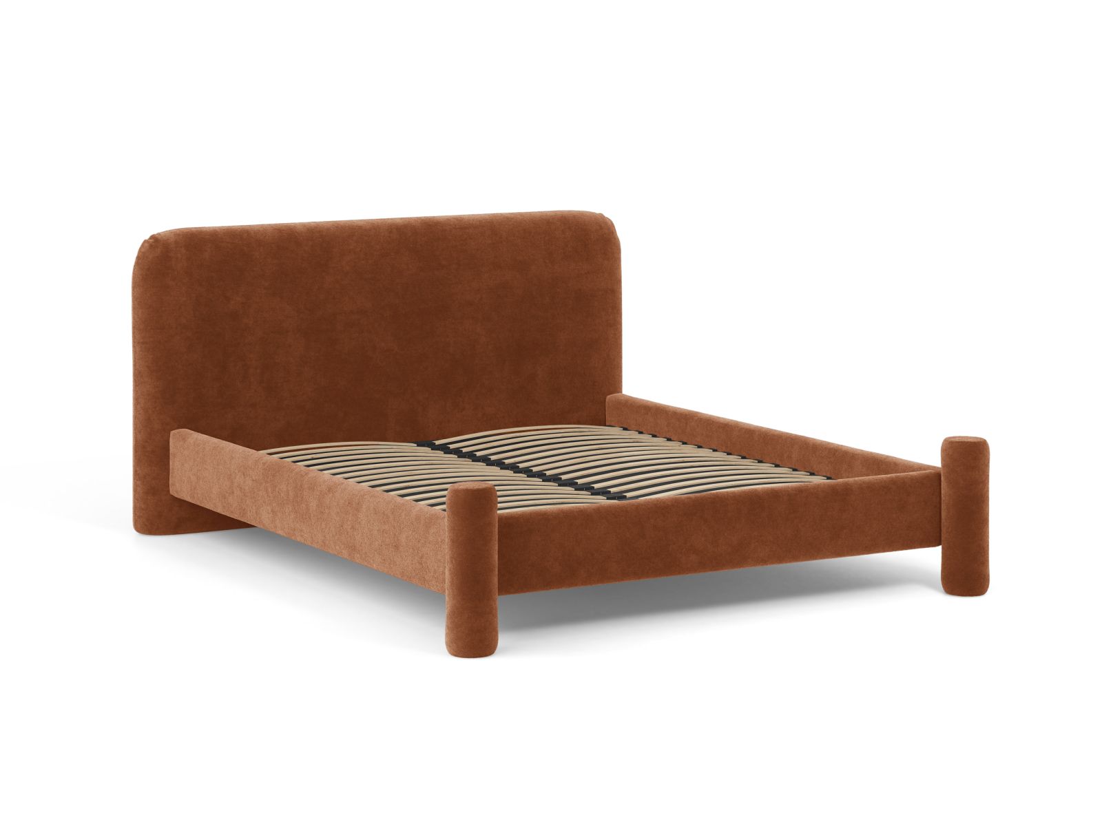 Bed VERA baksteen chenille