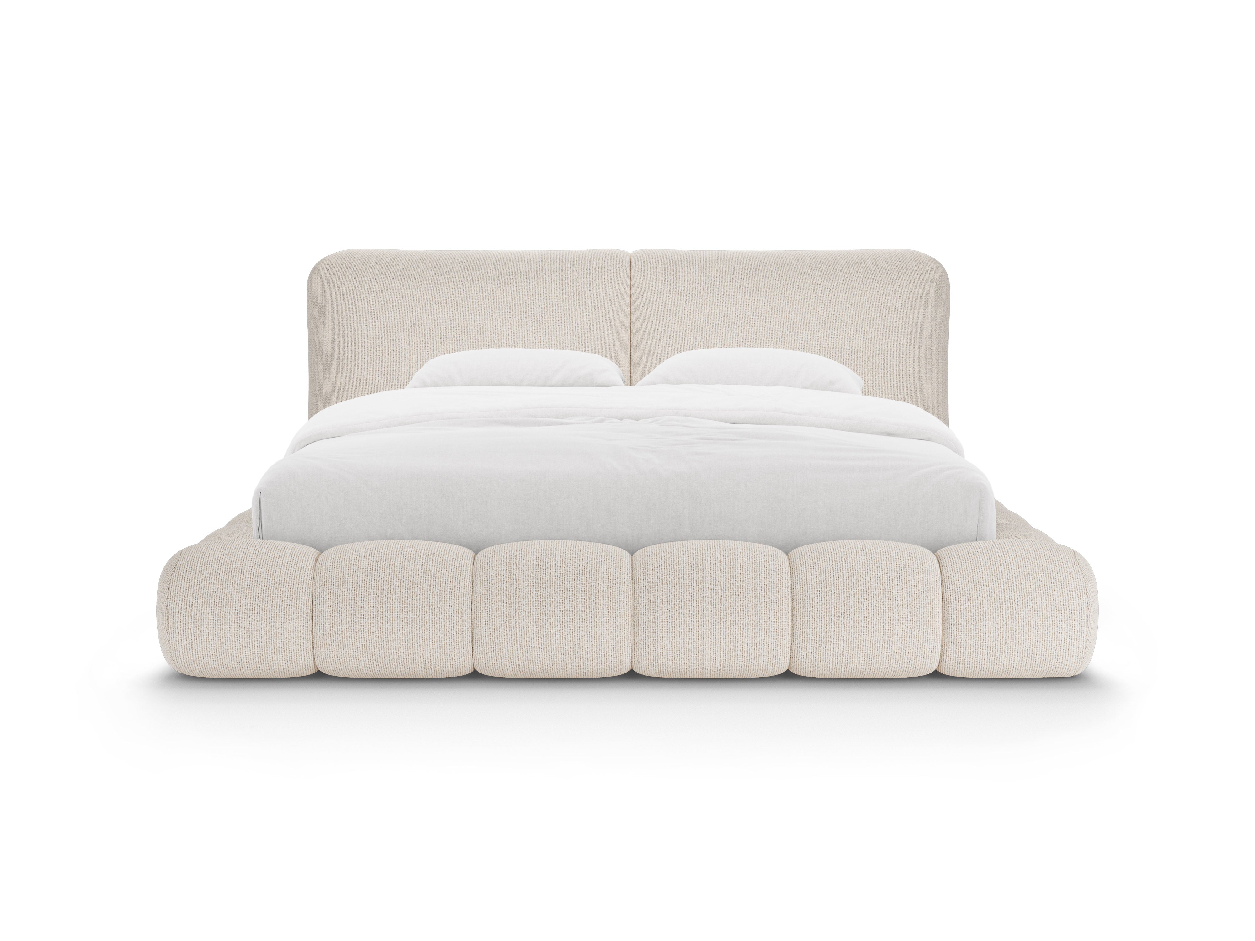 Bed SOLANGE lichtbeige melange