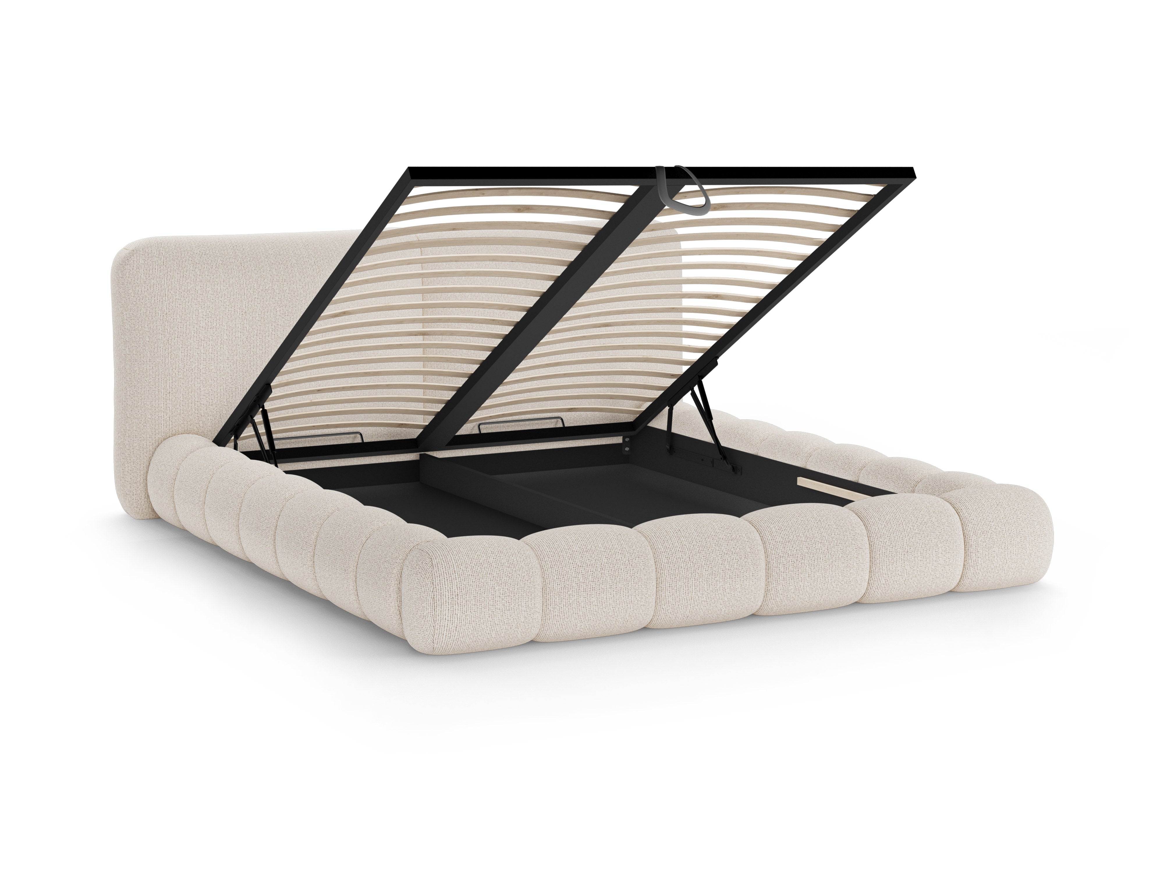 Bed SOLANGE lichtbeige melange