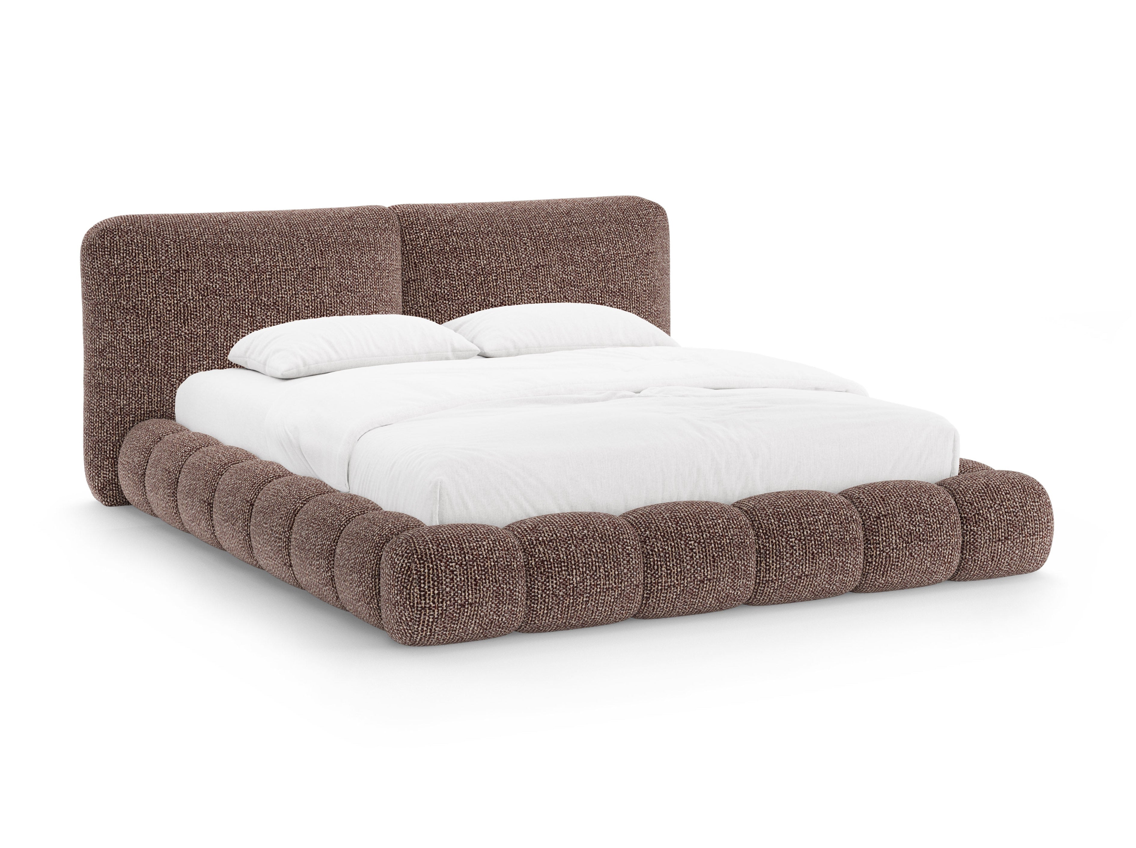 Bed SOLANGE bruin melange