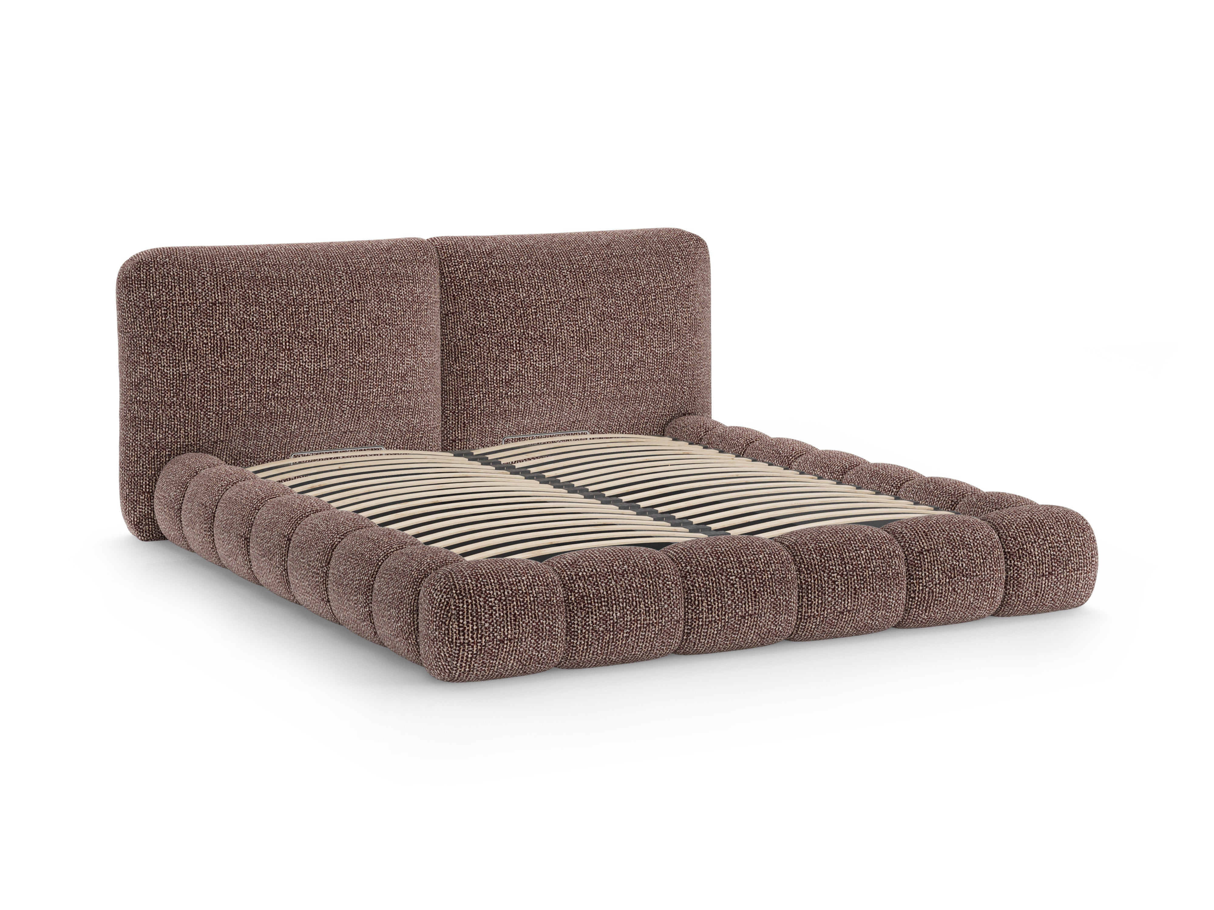 Bed SOLANGE bruin melange