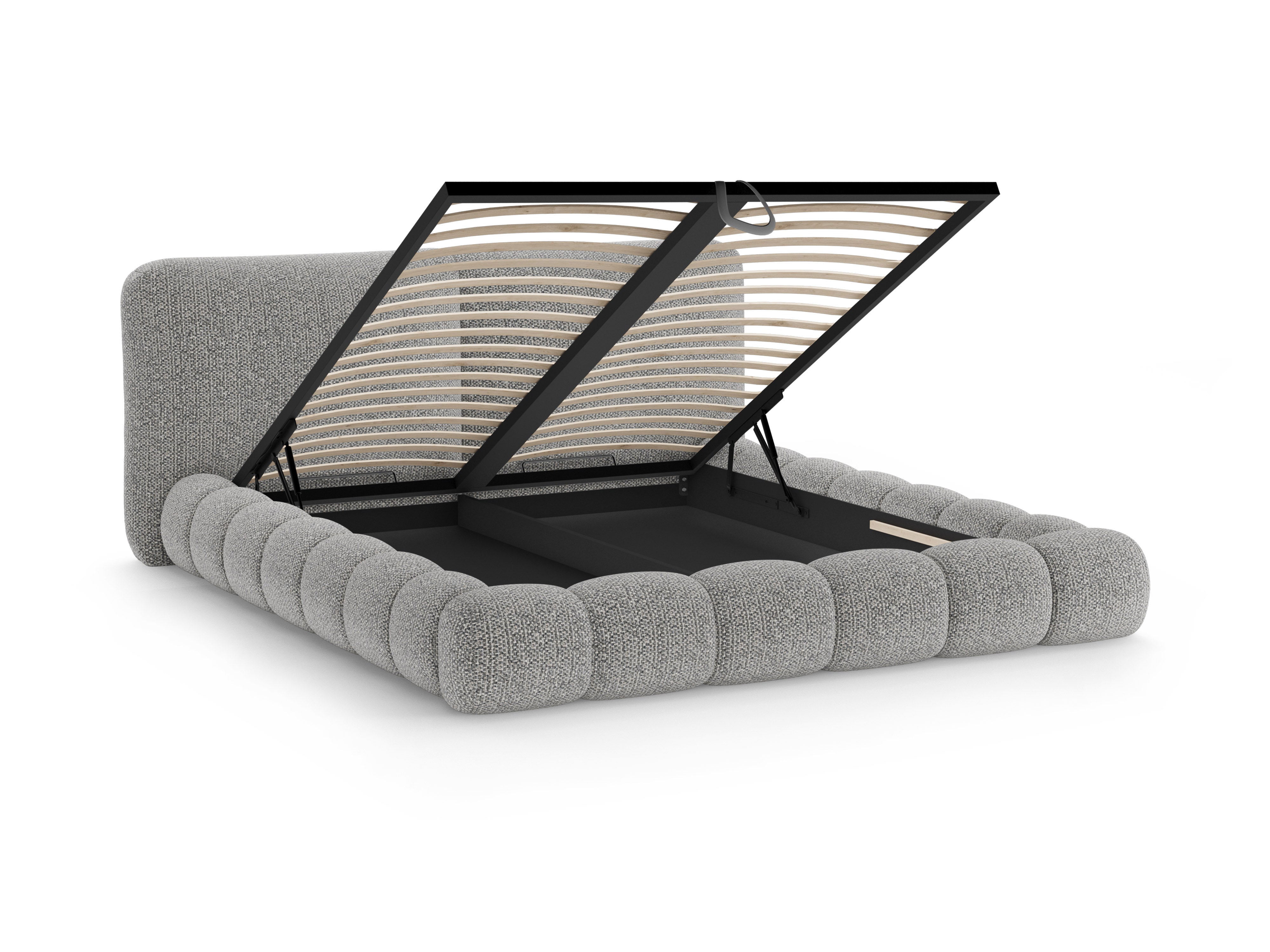 Bed SOLANGE grijs melange