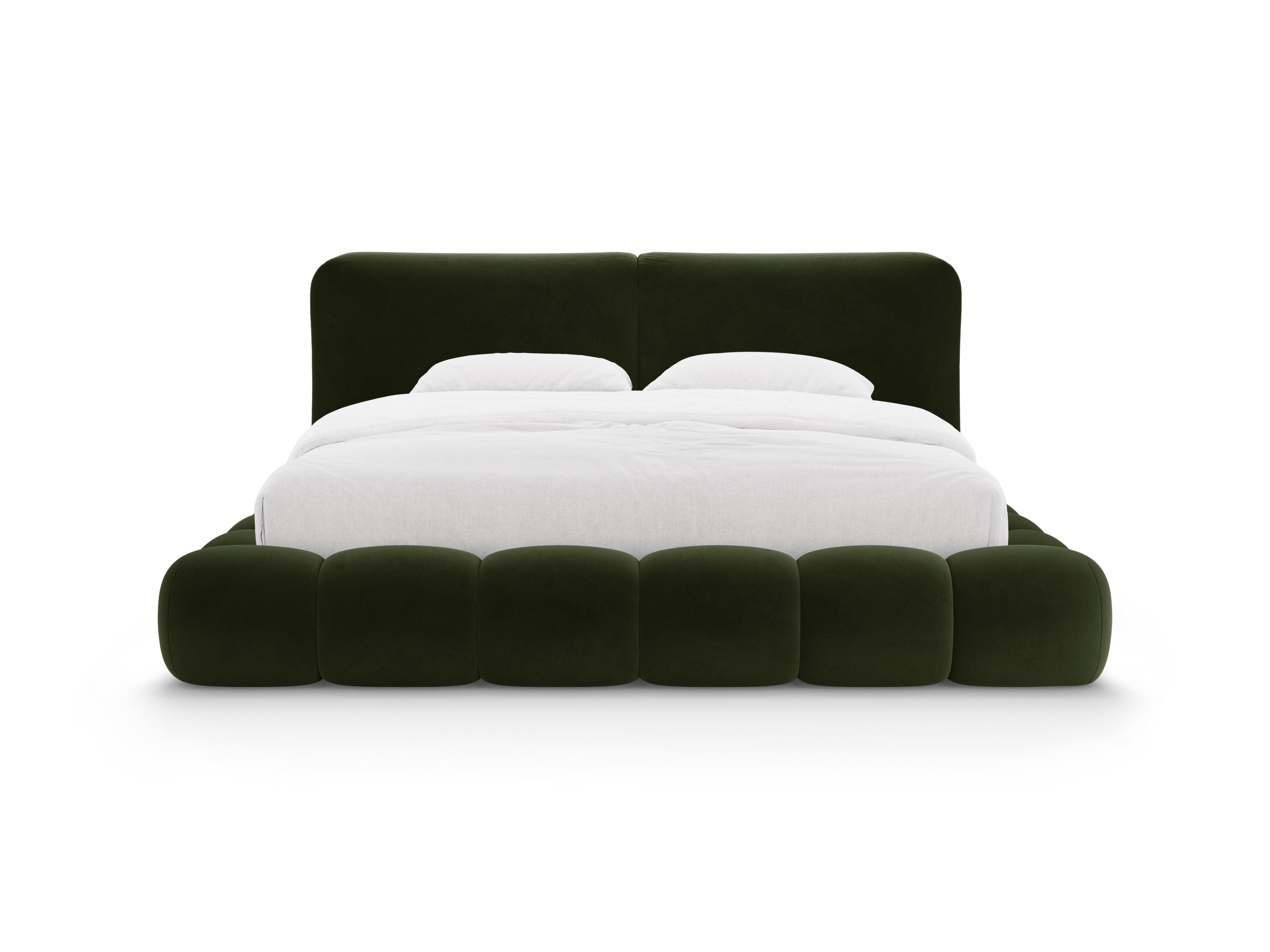 Velvet bed SOLANGE legergroen