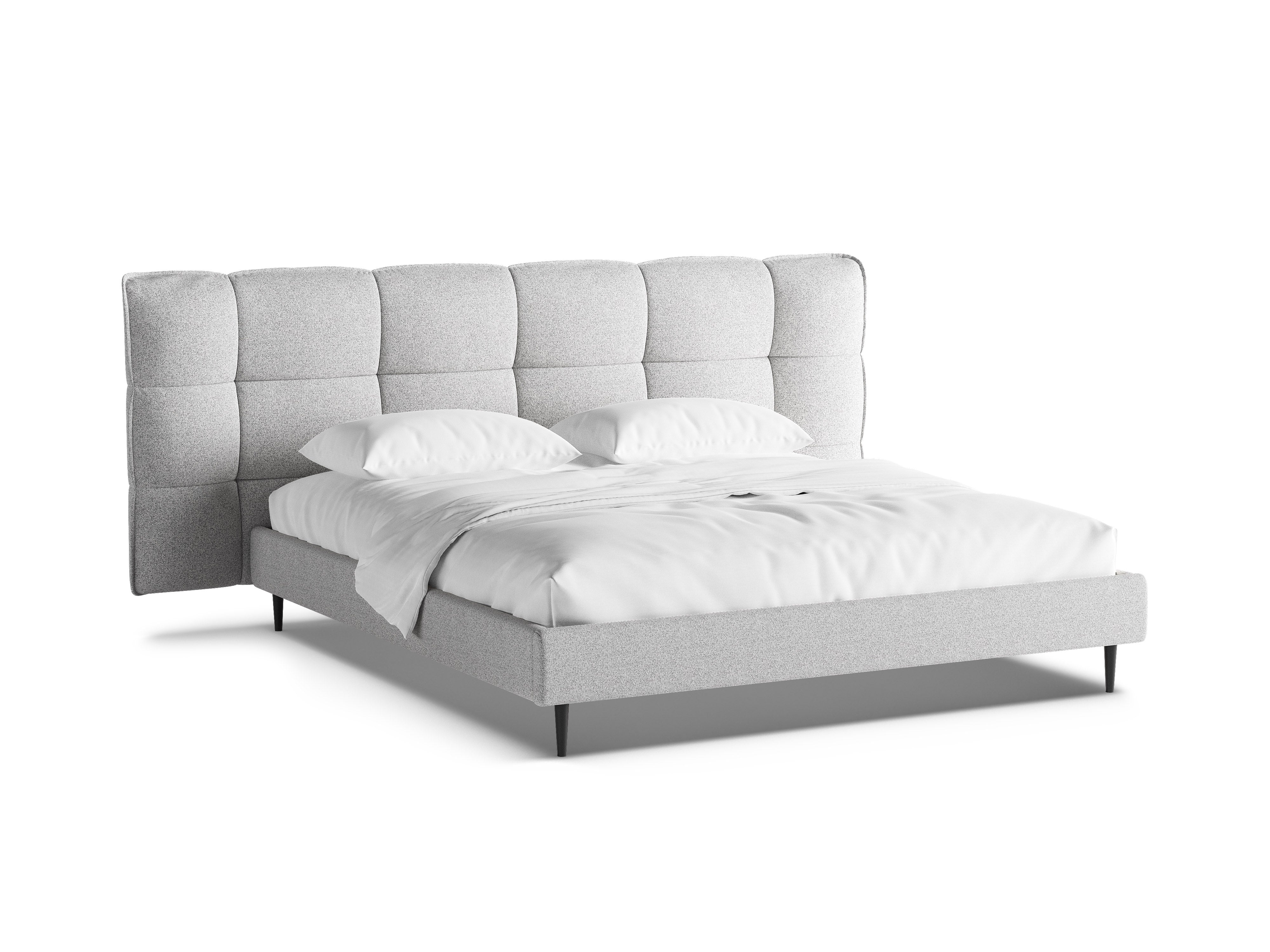 Bed ERIC lichtgrijs gemêleerd