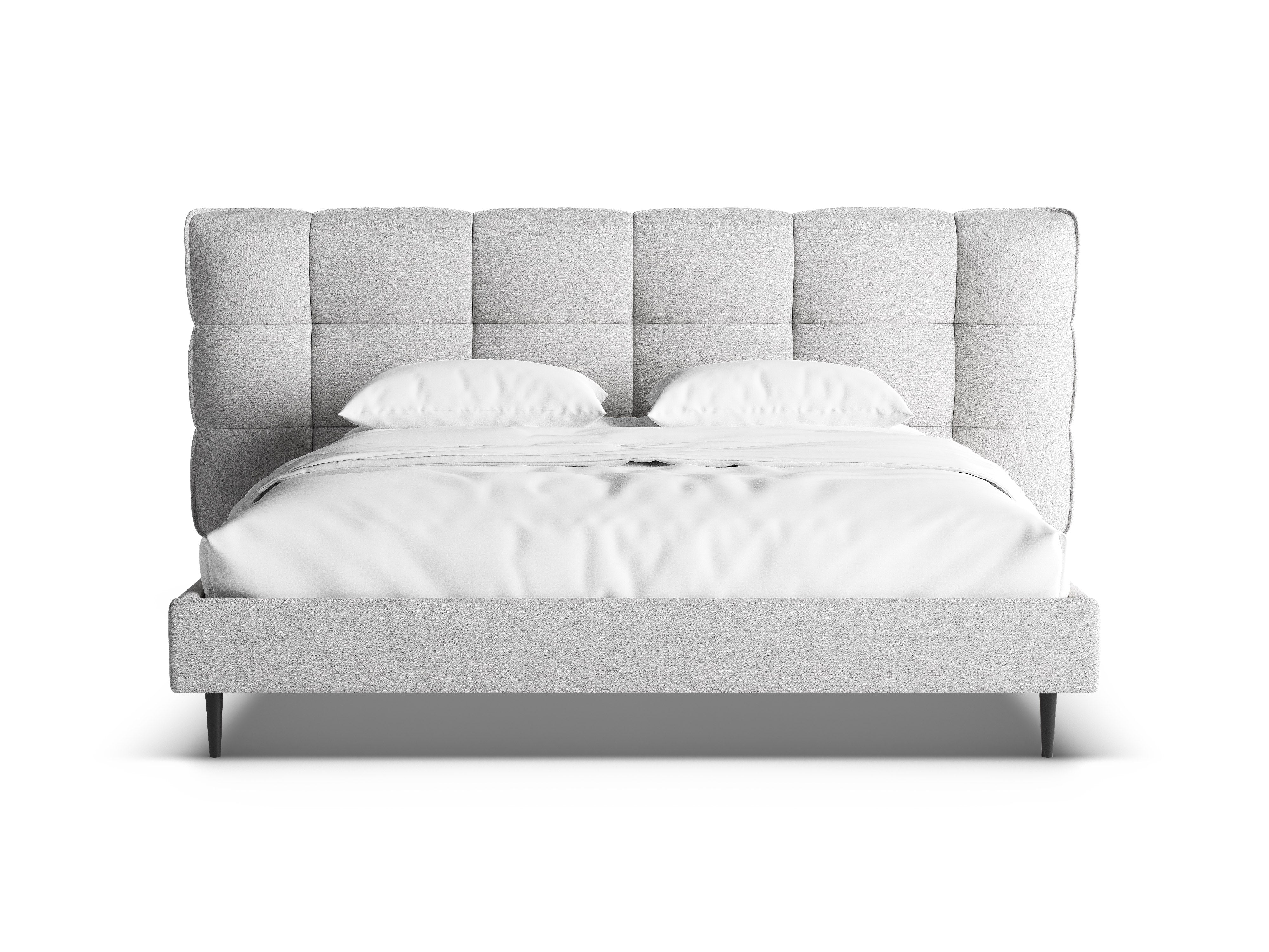 Bed ERIC lichtgrijs gemêleerd