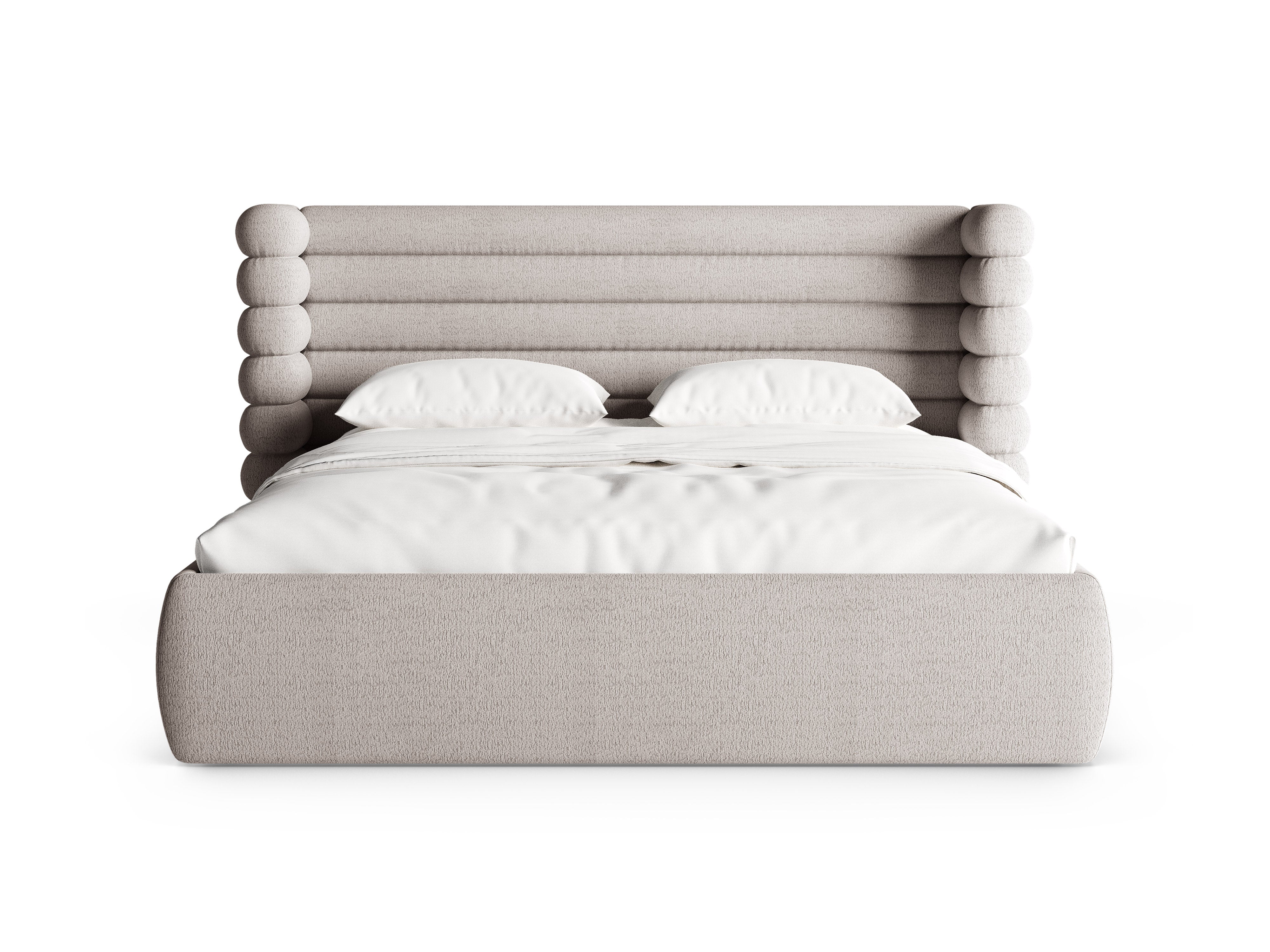 MOUNT Bed in Warm Gray Boucle