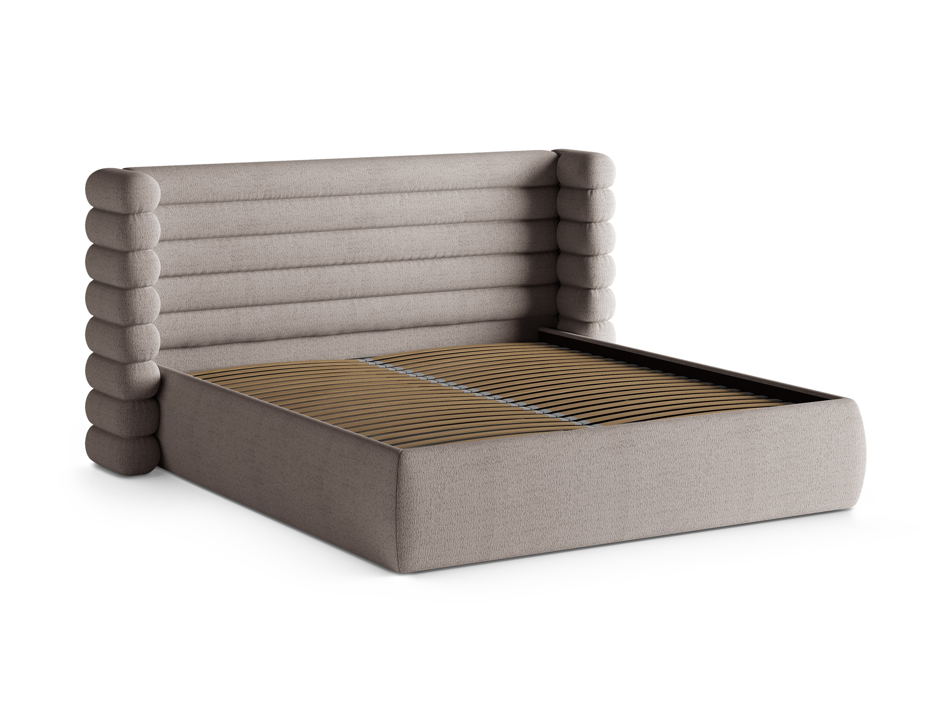 MOUNT Bed in Warm Gray Boucle