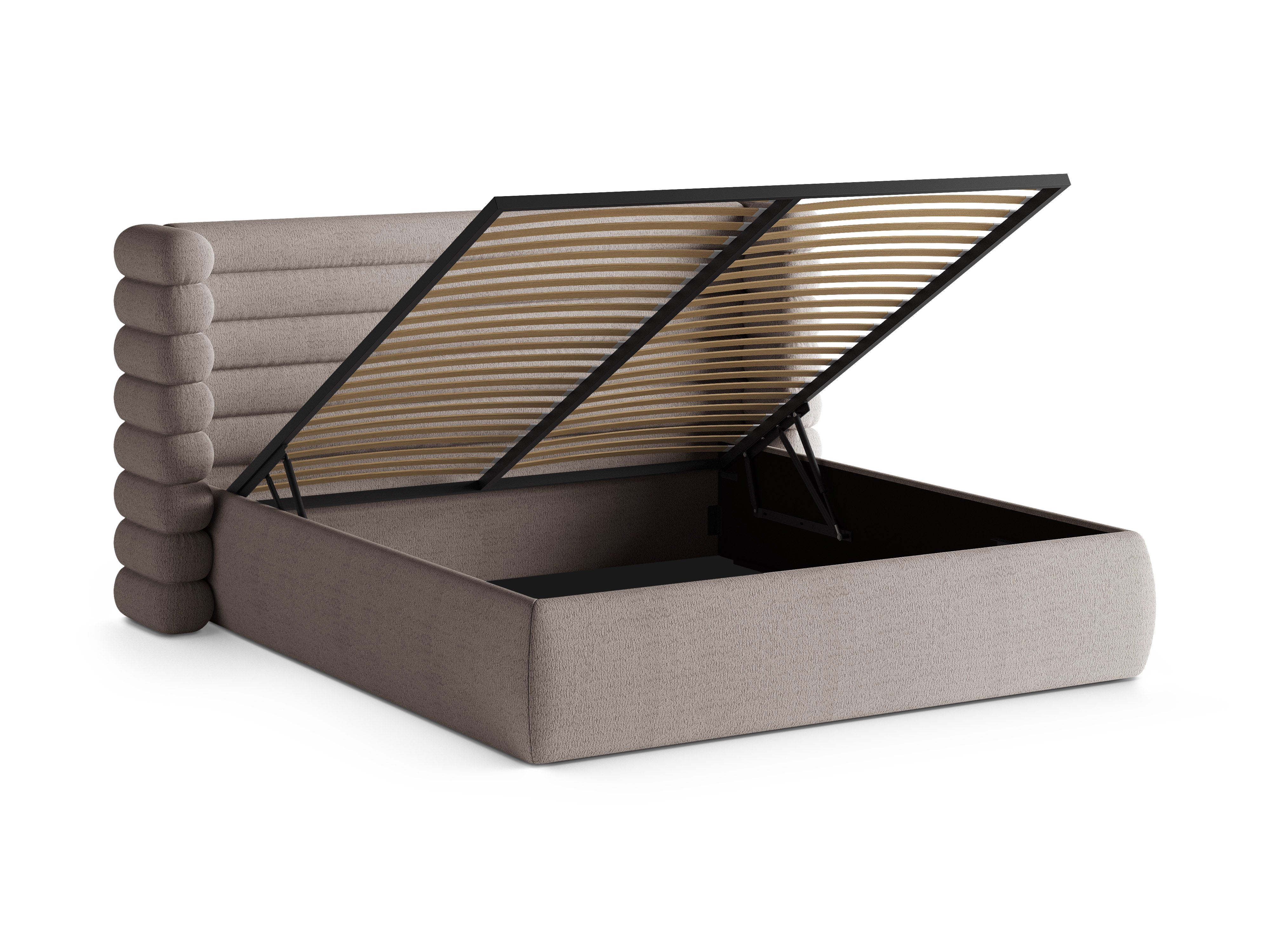 MOUNT Bed in Warm Gray Boucle