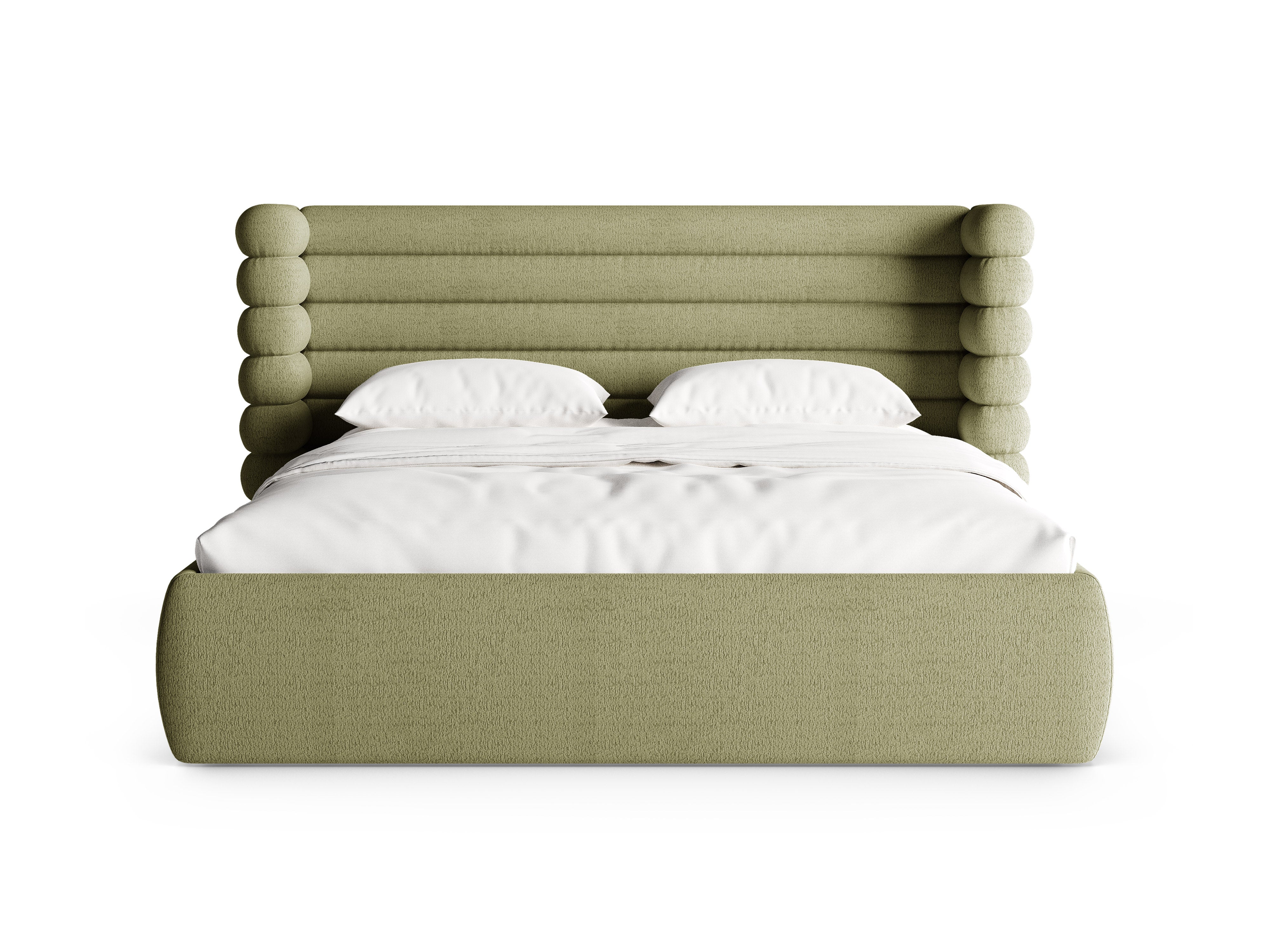 MOUNT olive boucle bed