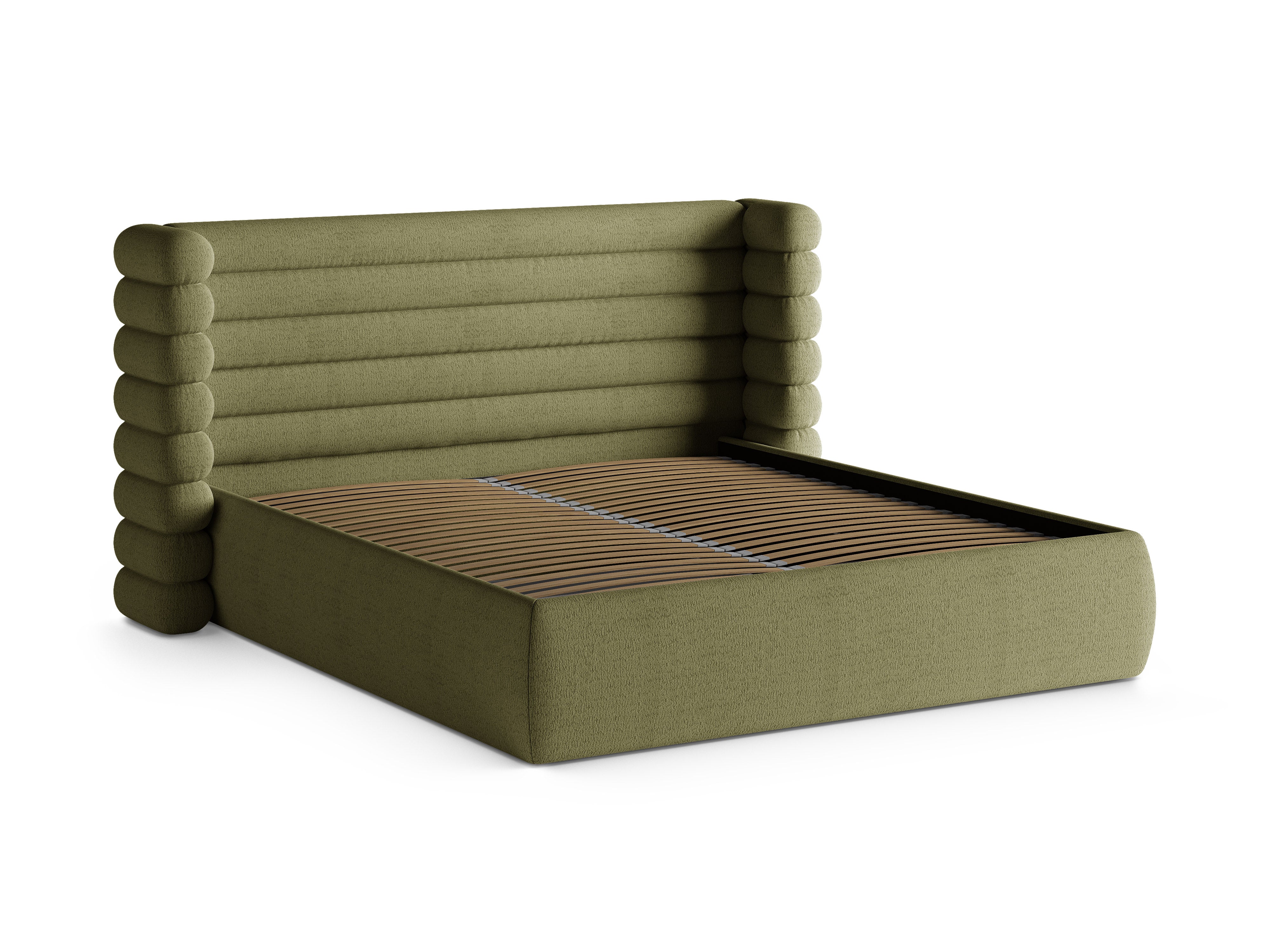 MOUNT olive boucle bed