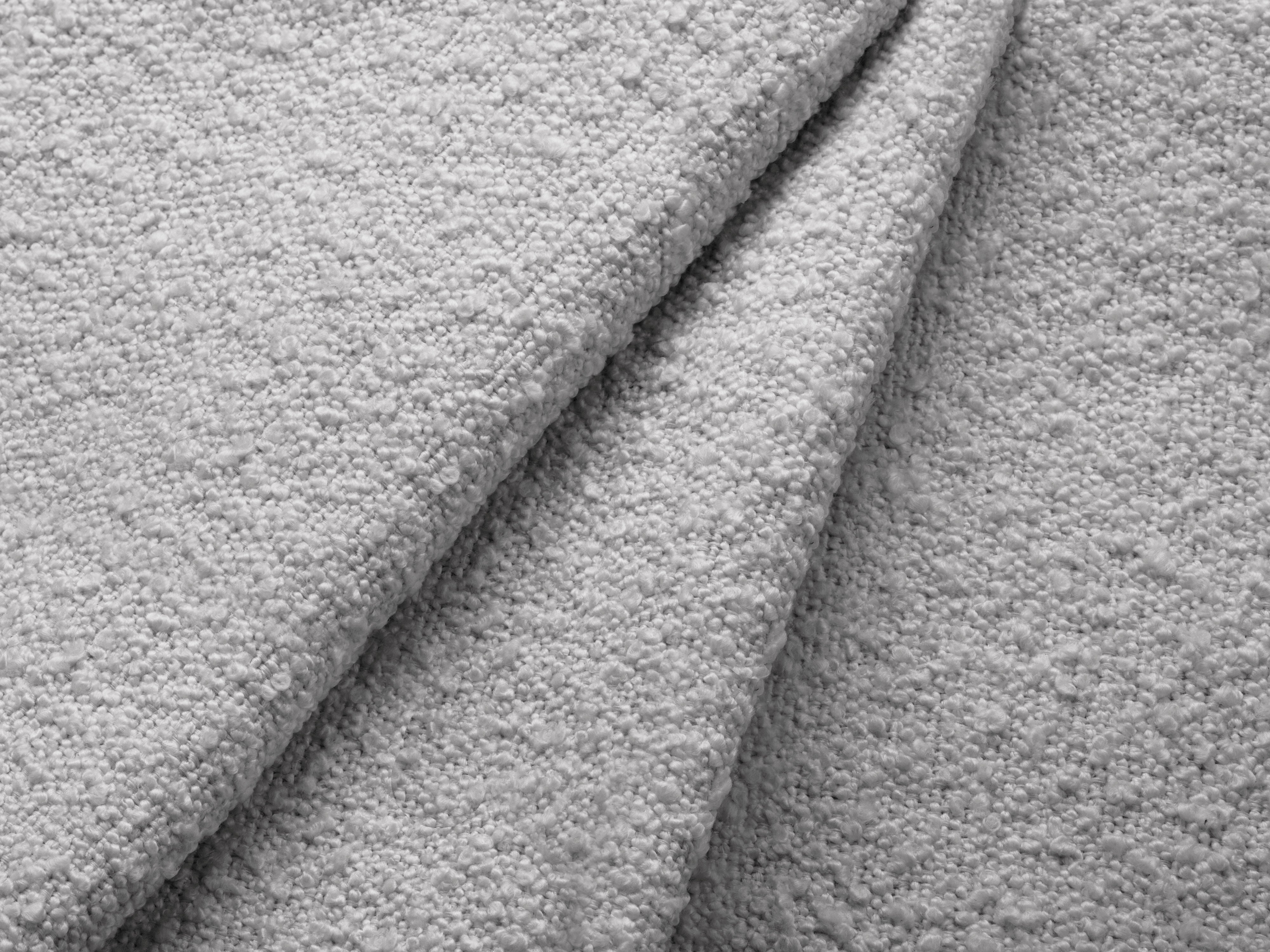Bett LUPINE hellgrau Boucle