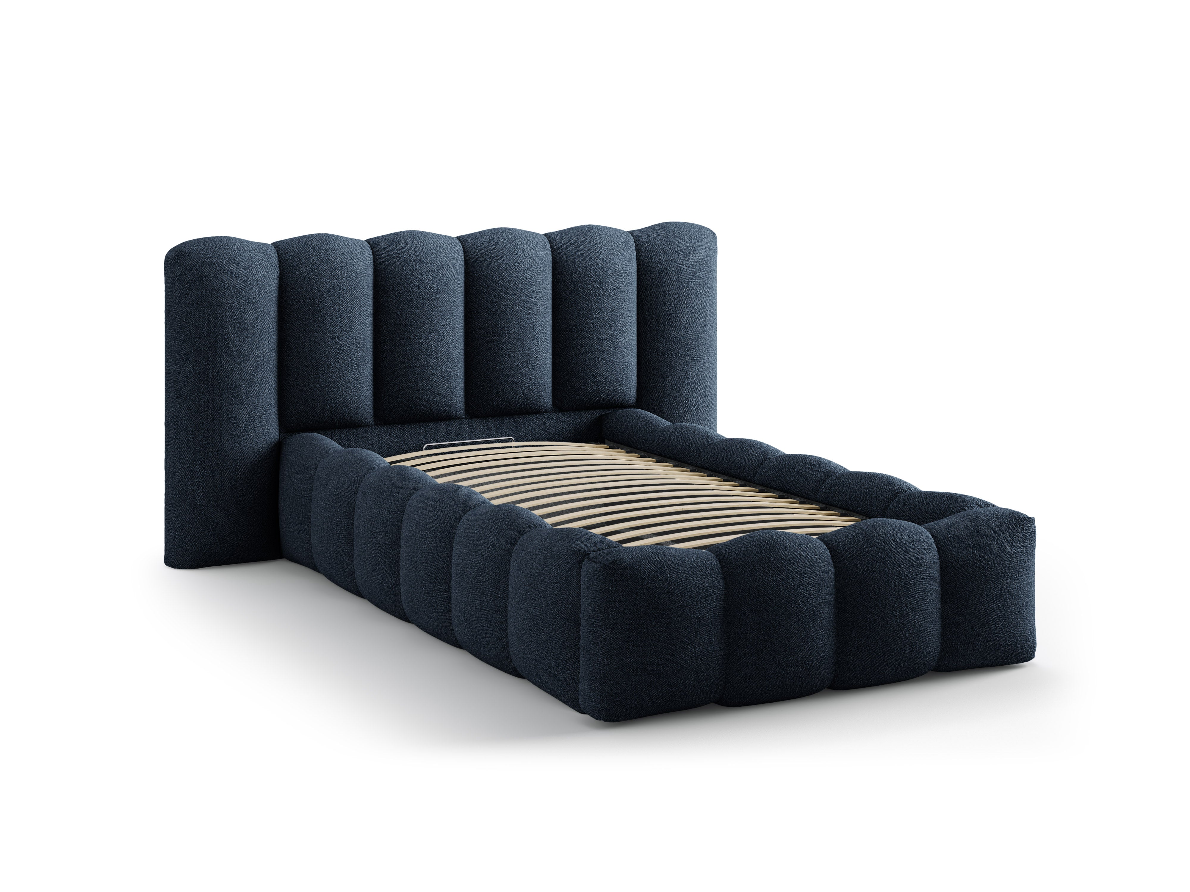 LUPINE Bed Dark Blue Boucle