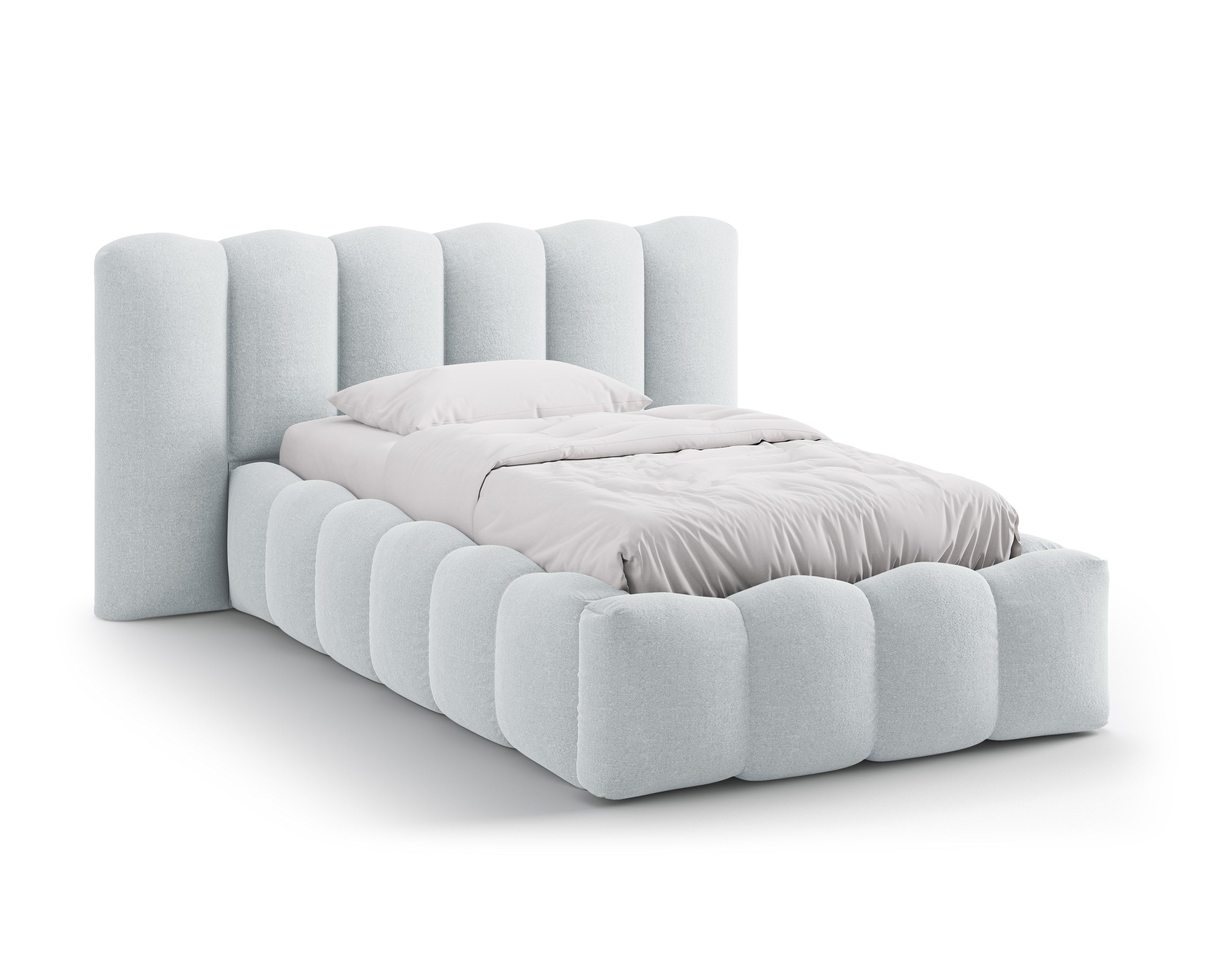 Bed LUPINE lichtgrijs