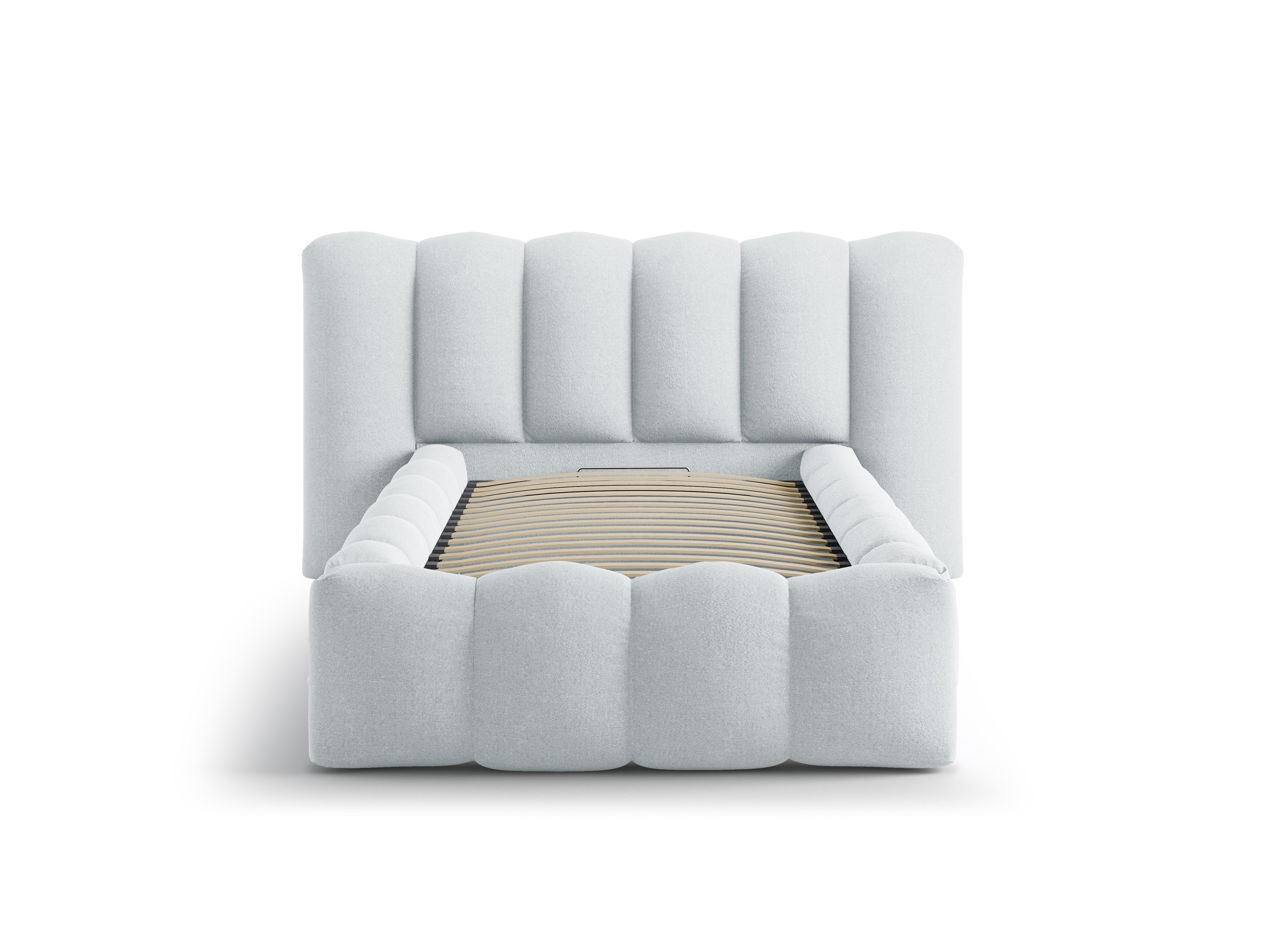 Bed LUPINE lichtgrijs